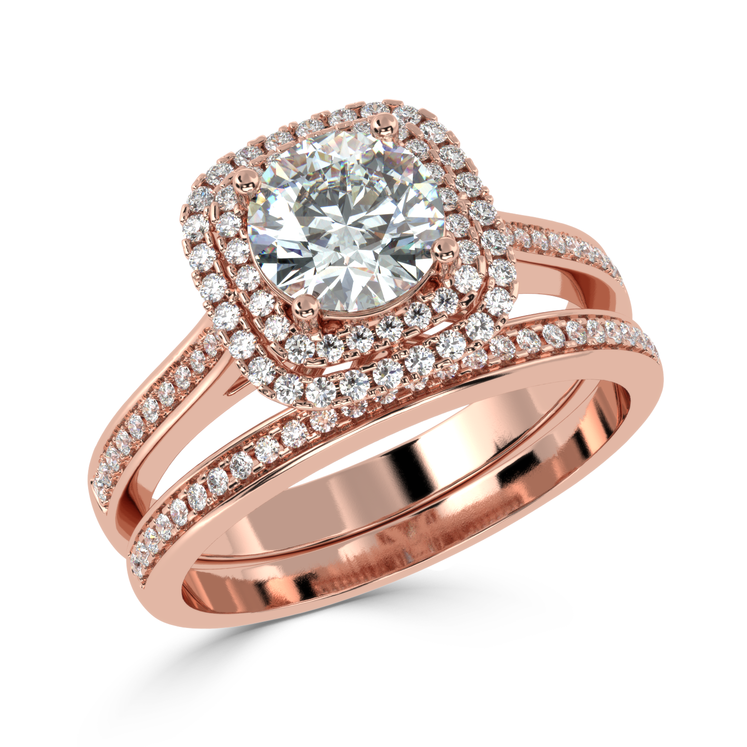 Buy 1.15 Carat Multirow Natural Diamond Ring | Solitairekart
