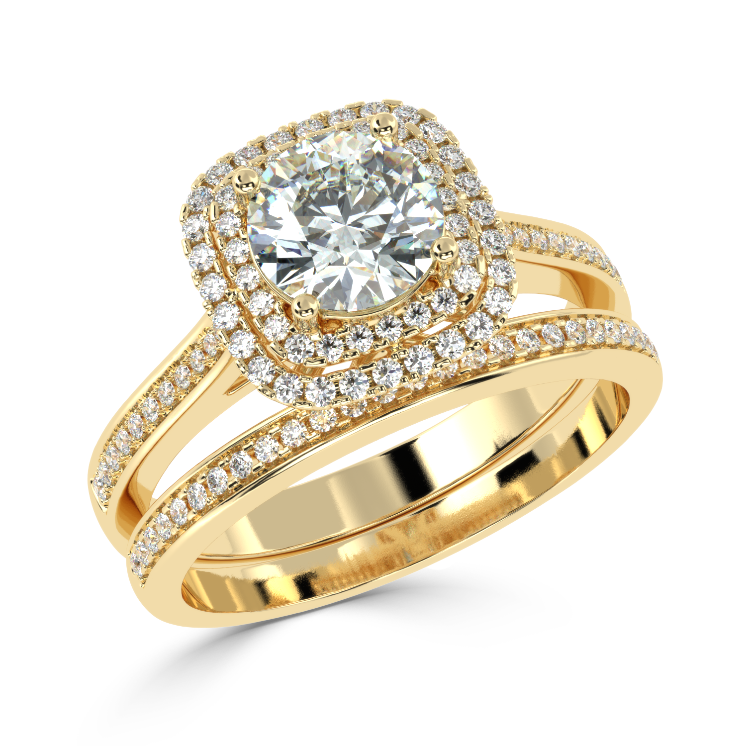 Buy 1.15 Carat Multirow Natural Diamond Ring | Solitairekart