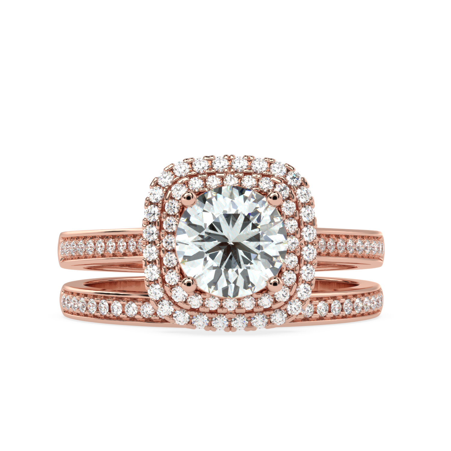 Buy 1.15 Carat Multirow Natural Diamond Ring | Solitairekart