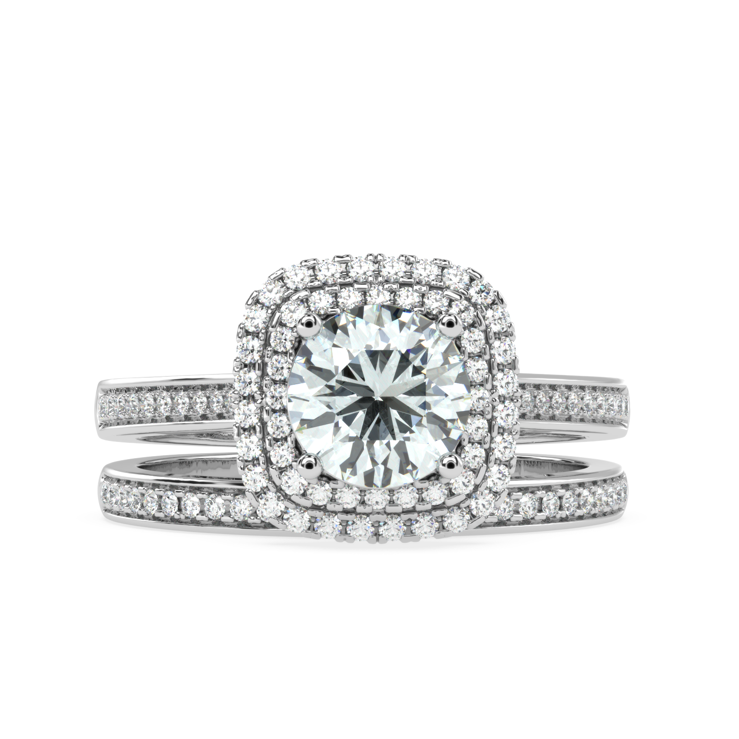 Buy 1.15 Carat Multirow Natural Diamond Ring | Solitairekart