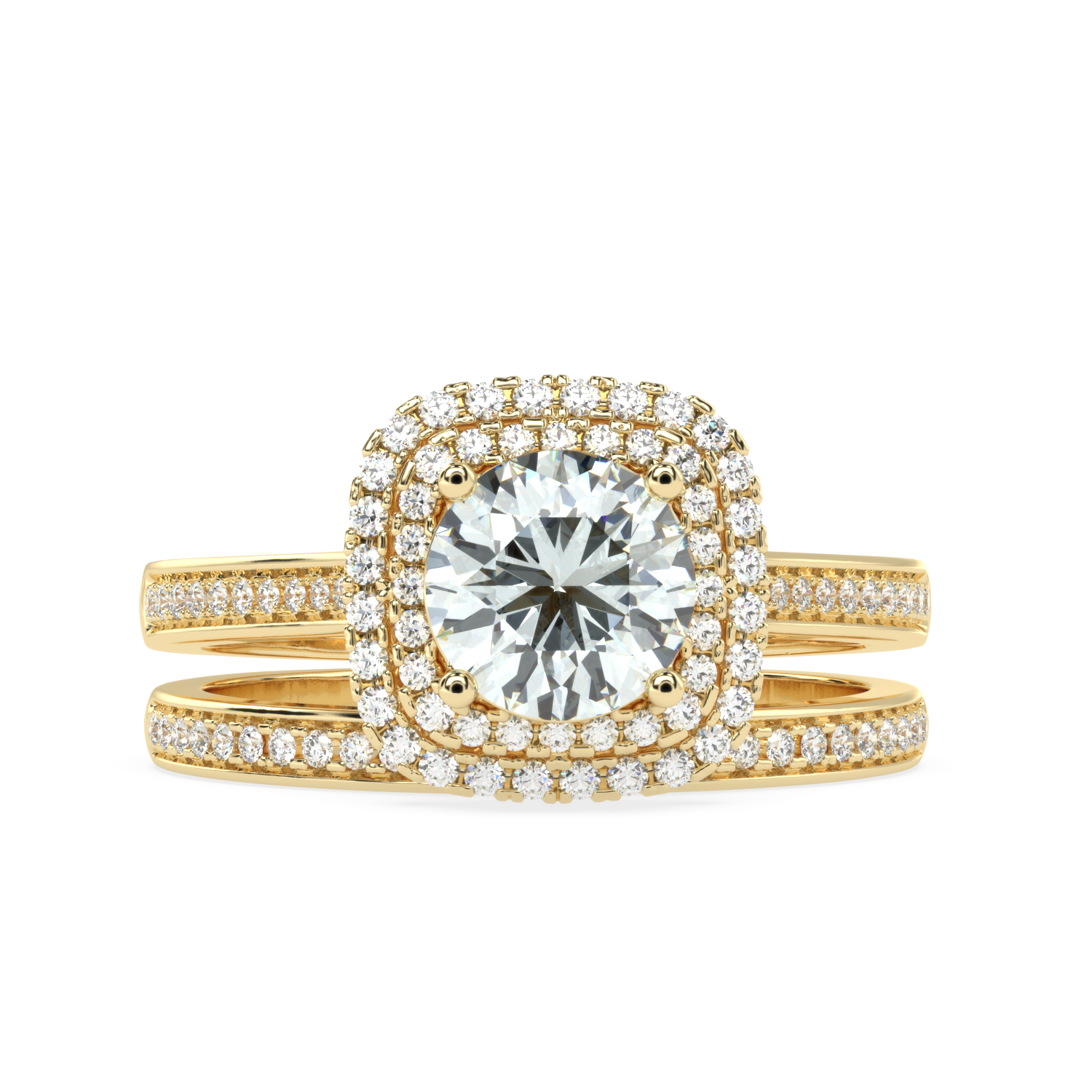 Buy 1.15 Carat Multirow Natural Diamond Ring | Solitairekart