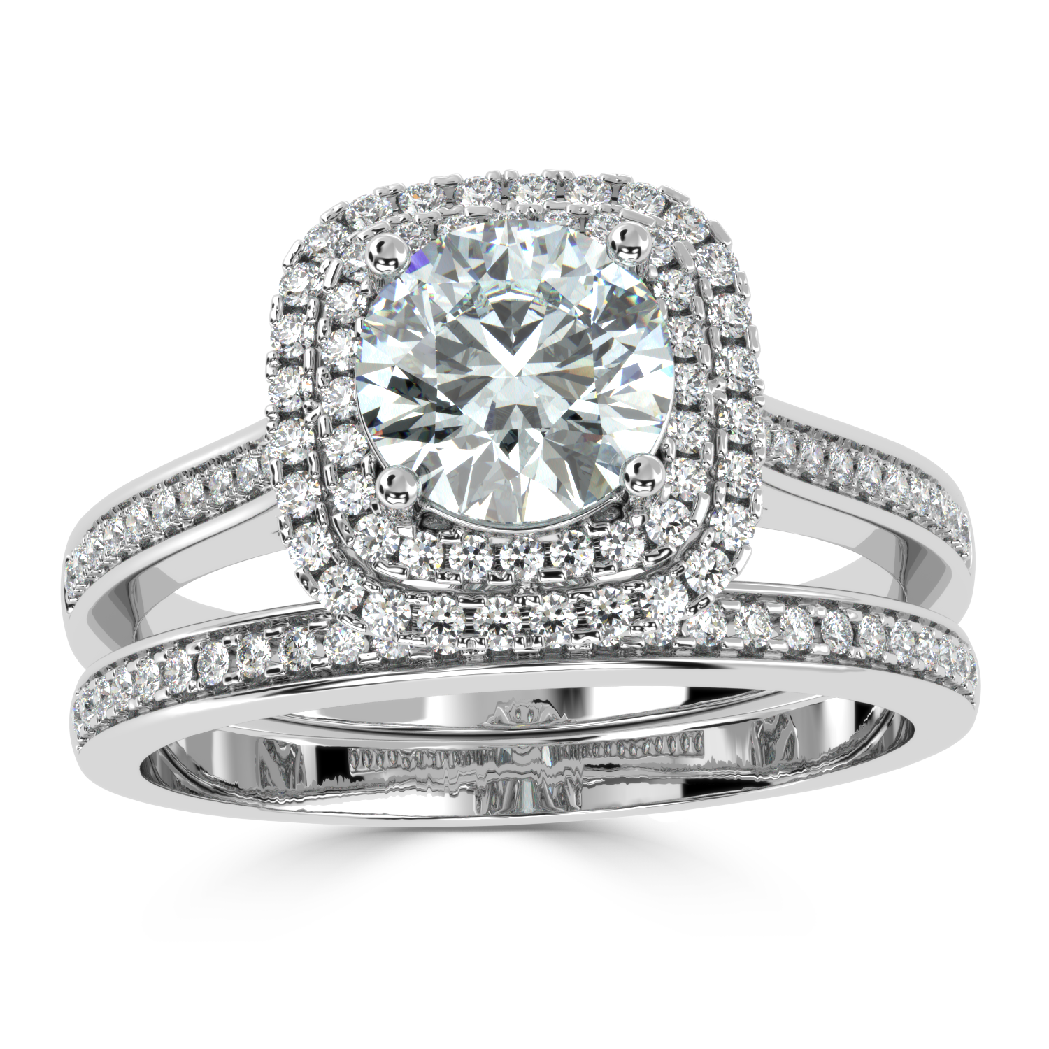 Buy 1.15 Carat Multirow Natural Diamond Ring | Solitairekart