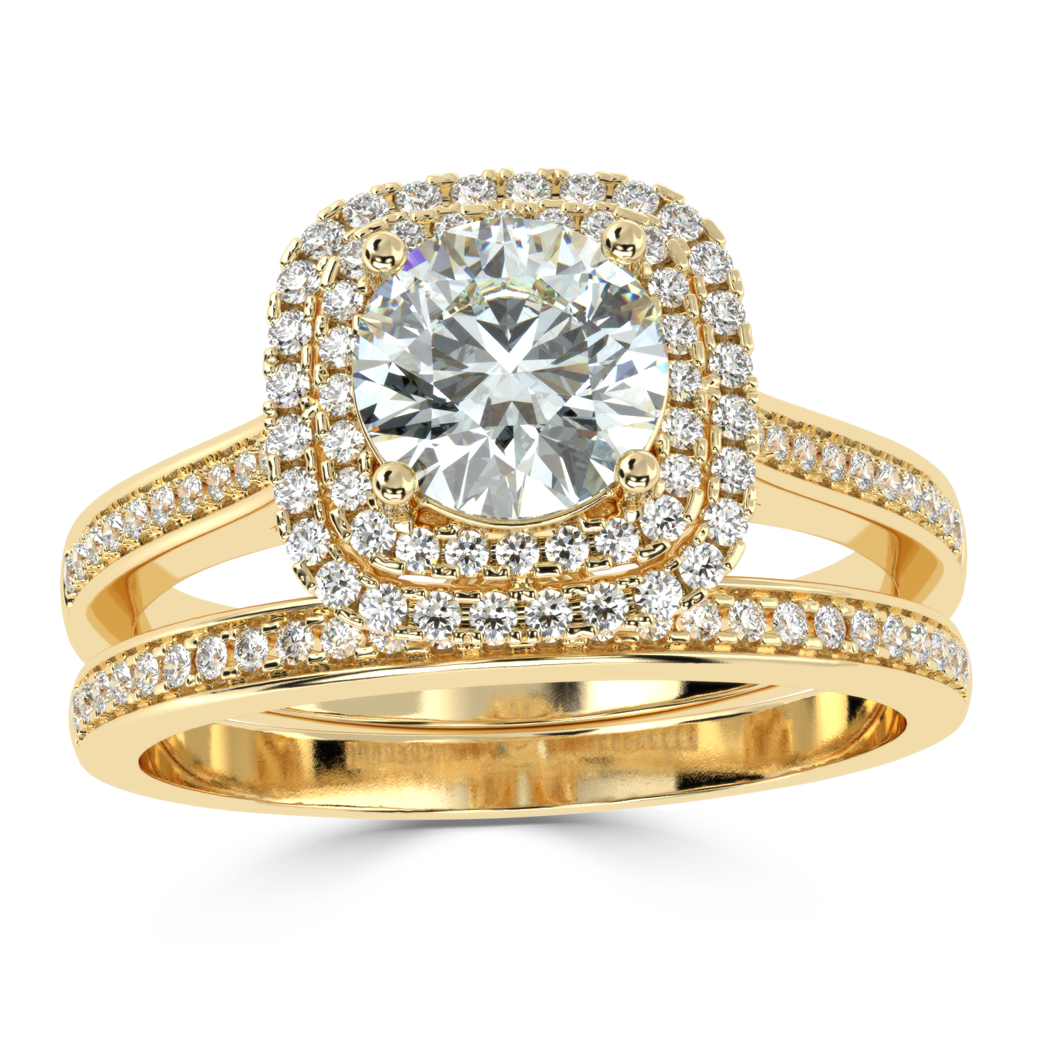 Buy 1.15 Carat Multirow Natural Diamond Ring | Solitairekart