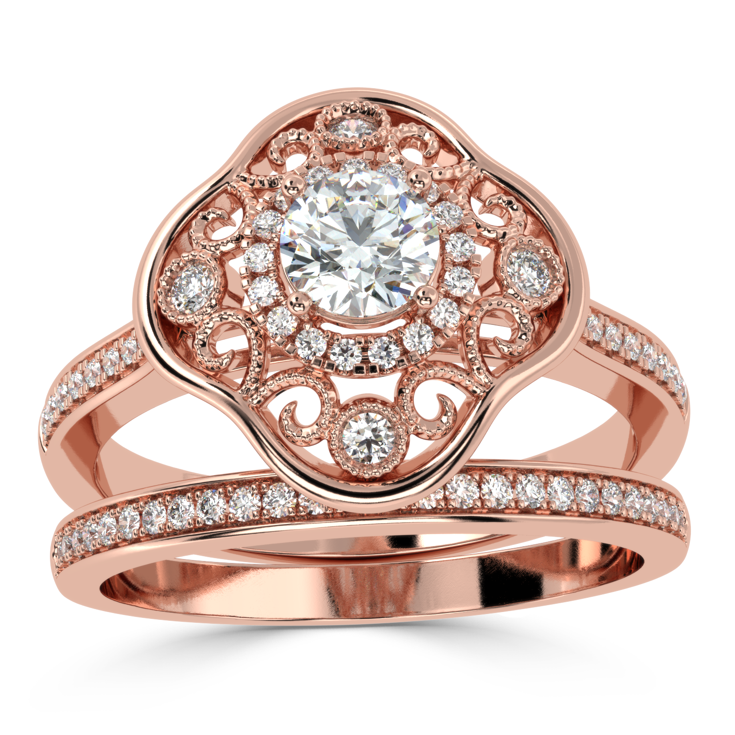 Buy 0.63Ct Vintage Natural Diamond Ring in |  SolitaireKart