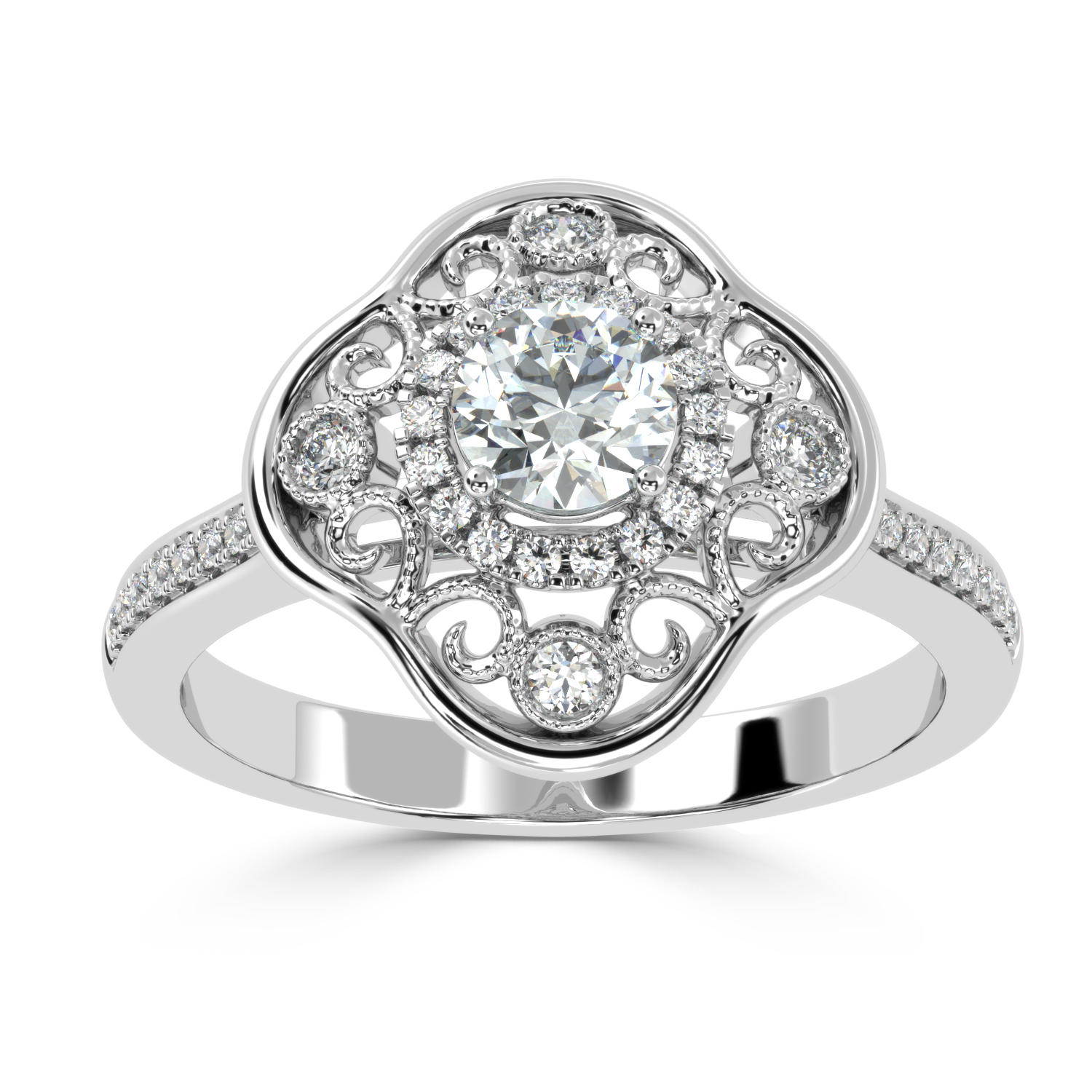 Shop Now 0.53Ct Fancy Natural Diamond Ring |  SolitaireKart