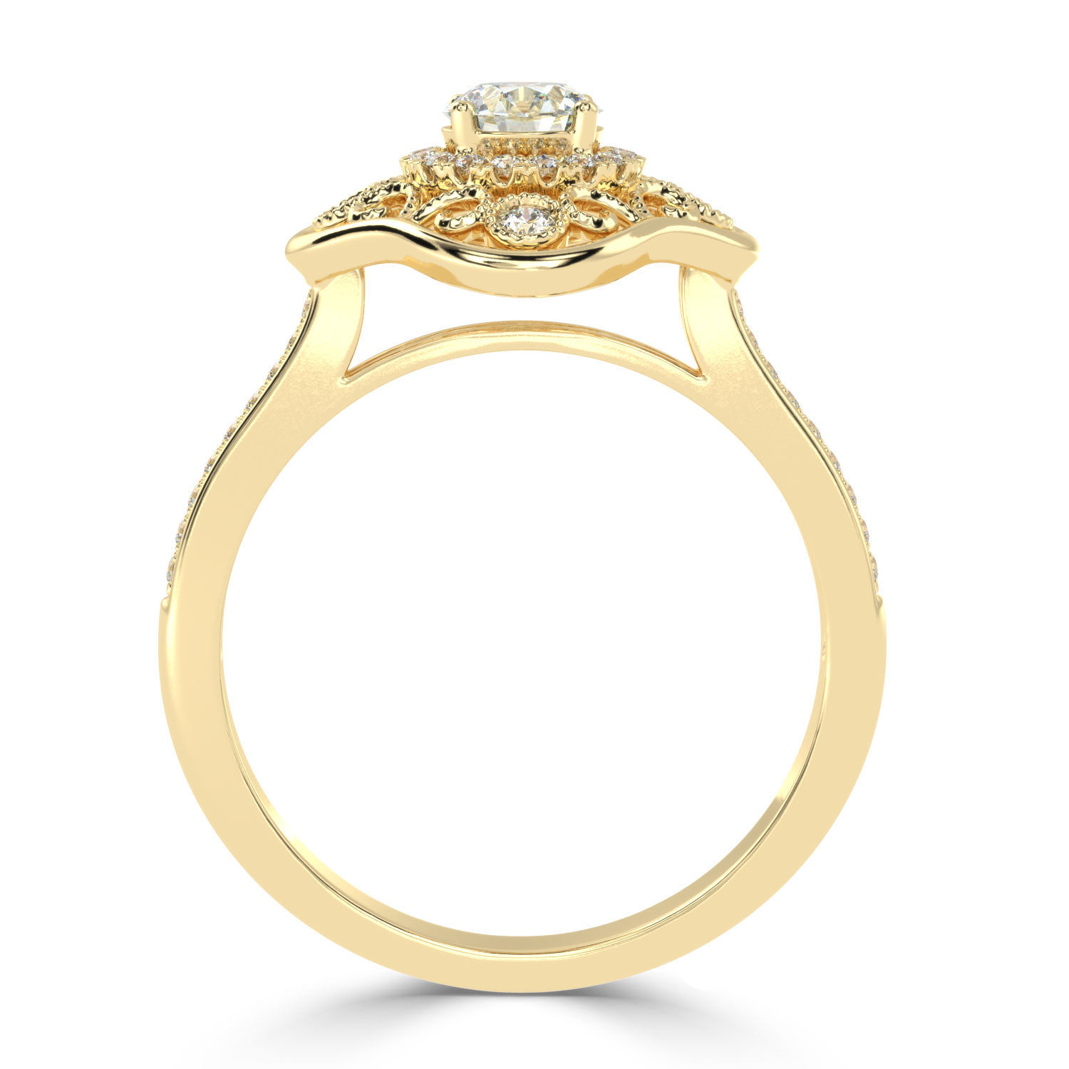 Shop Now 0.53Ct Fancy Natural Diamond Ring |  SolitaireKart
