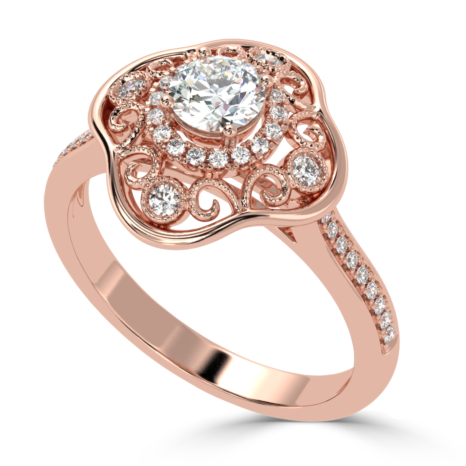 Shop Now 0.53Ct Fancy Natural Diamond Ring |  SolitaireKart