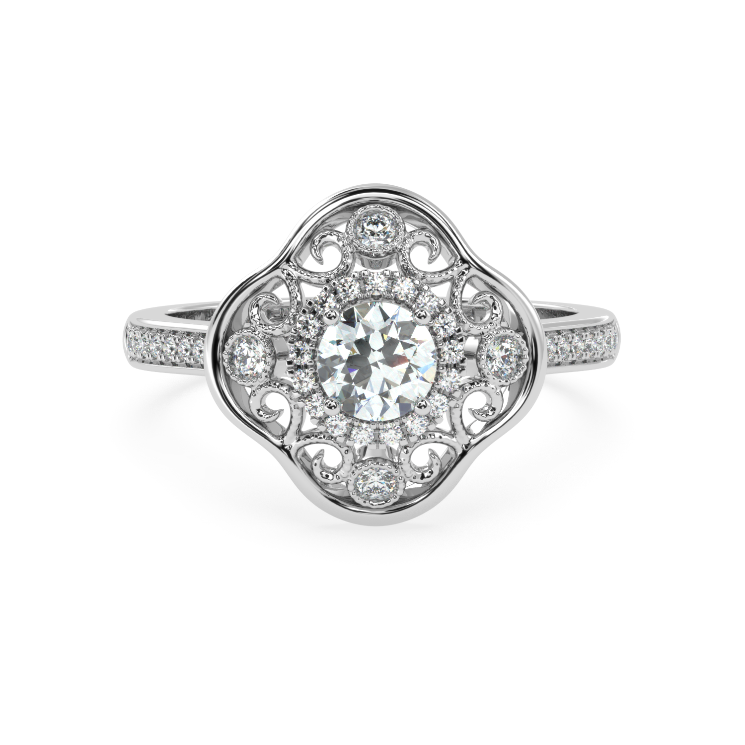 Shop Now 0.53Ct Fancy Natural Diamond Ring |  SolitaireKart