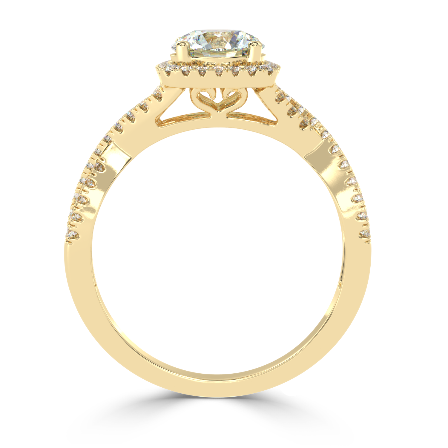 Buy 1.03Ct Multirow Natural Diamond Ring | SolitaireKart