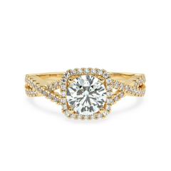 1.03 Carat I Color VS1 Clarity Diamond Studded Natural Diamond Ring
