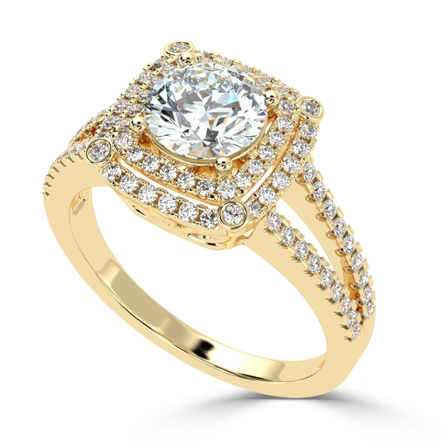 Buy 1.29Ct Fancy Natural Diamond Ring in Gold |SolitaireKart