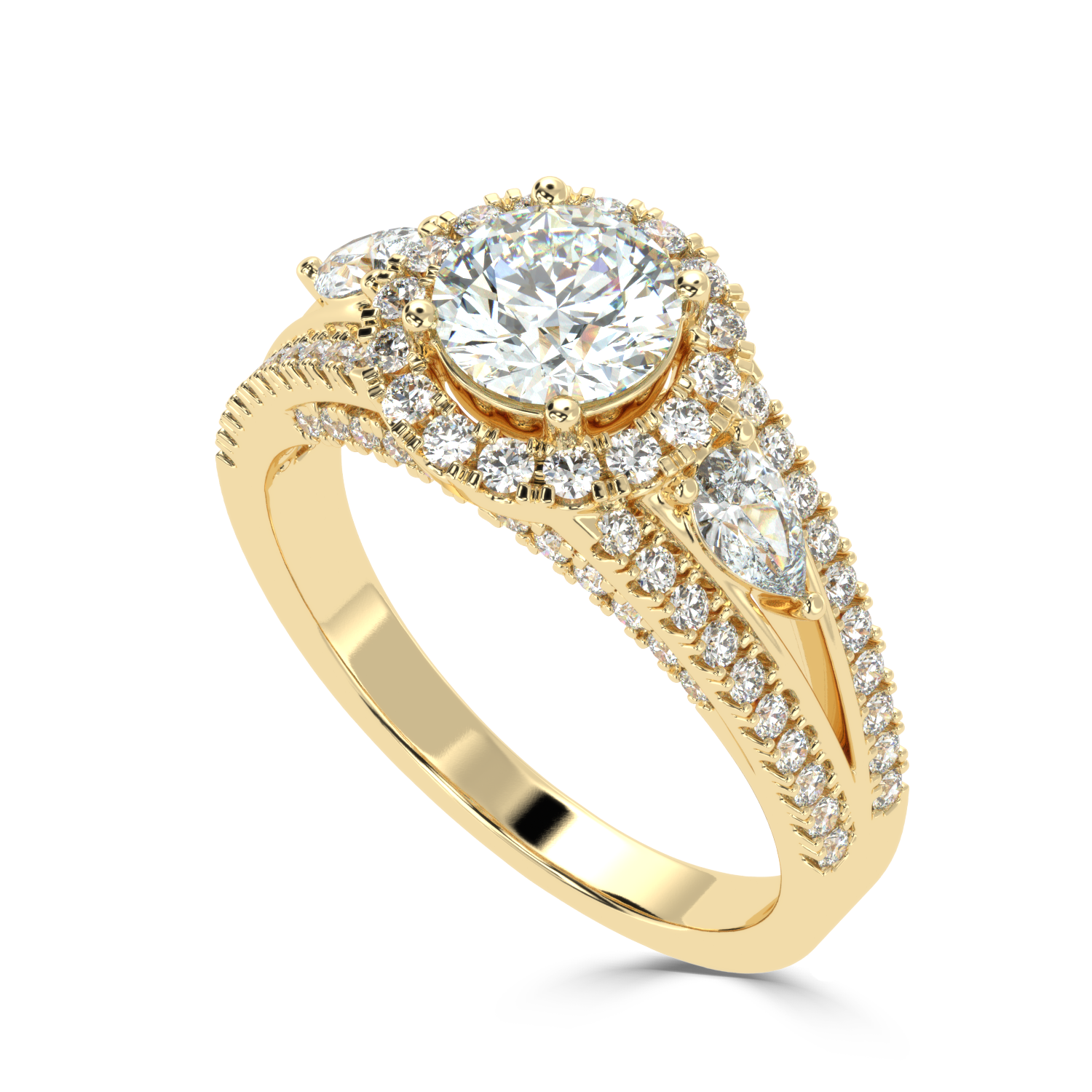 Buy 1.75Ct  Natural Diamond Ring in Gold | SolitaireKart