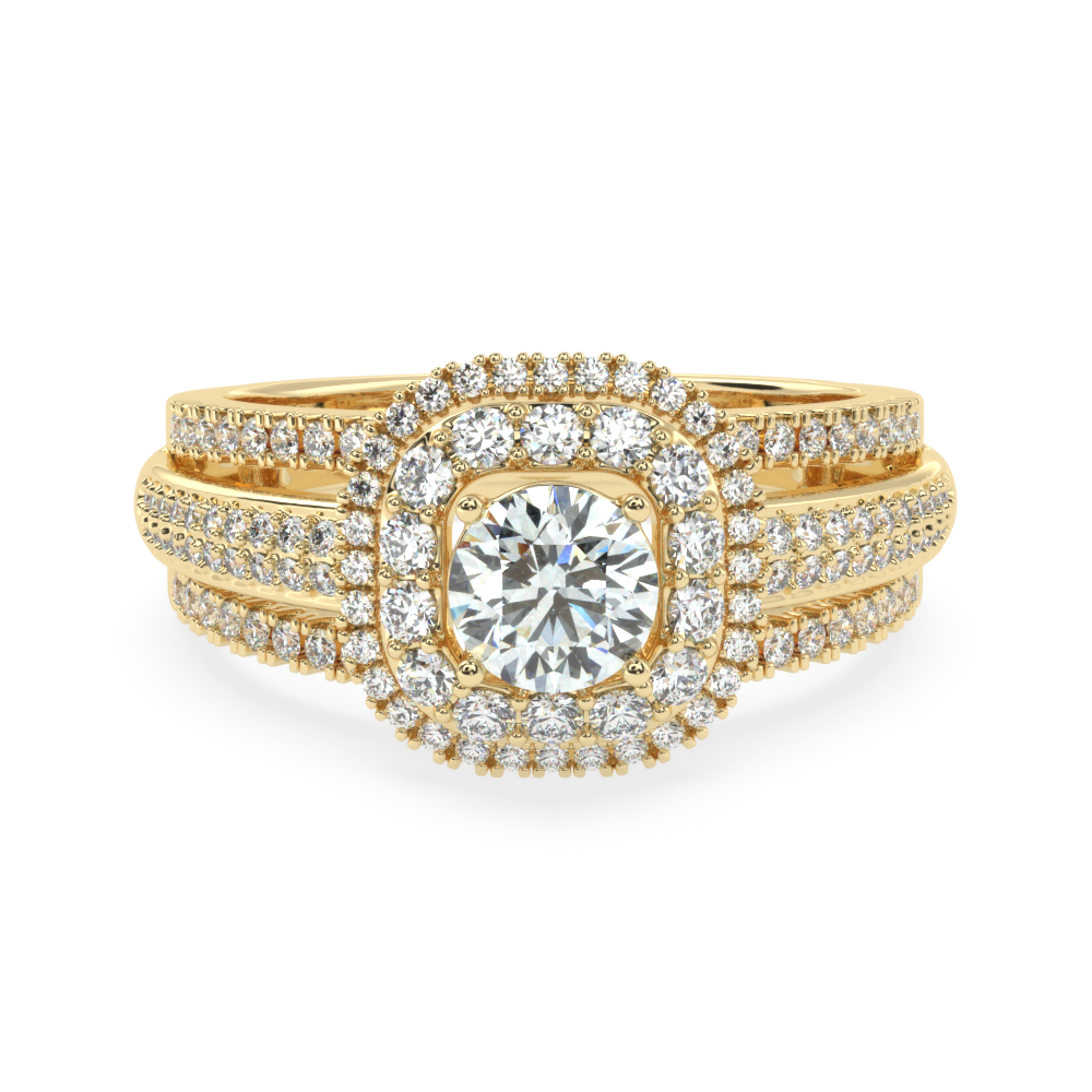 Shop Now 1.28Ct Natural Diamond Ring in Gold | SolitaireKart