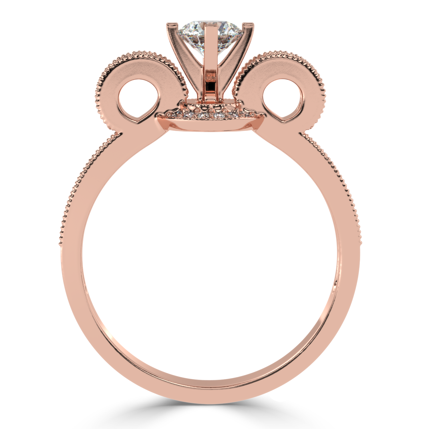 Buy 0.68Ct Vintage Halo Natural Diamond Ring | SolitaireKart