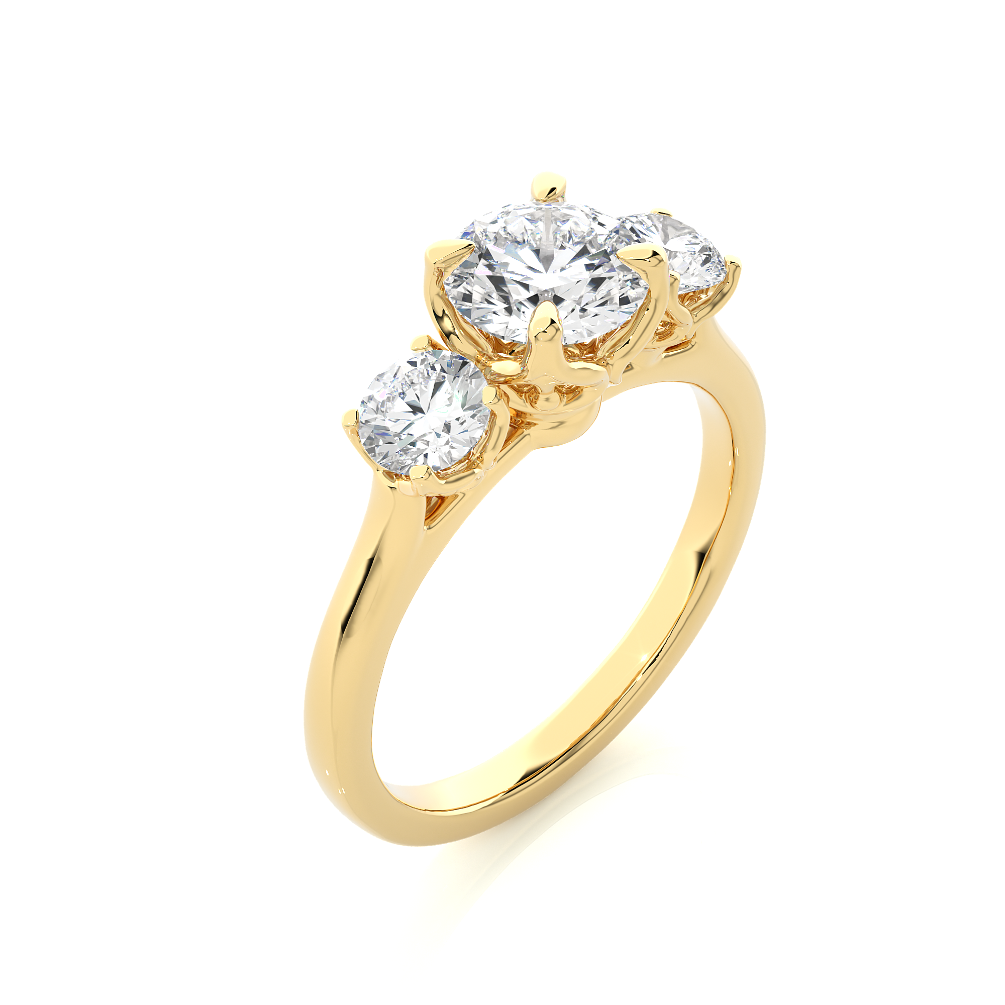 1.62 Carat G Color VS1 Clarity Diamond Studded Natural Diamond Ring.