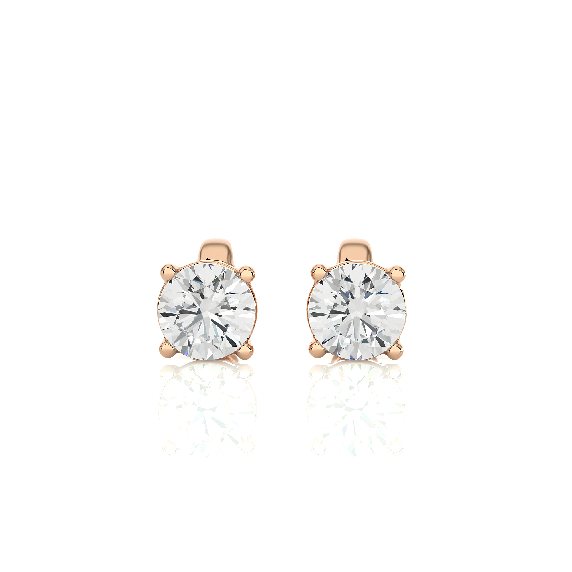 Buy 0.94Ct Natural Diamond Stud Earrings | Solitairekart