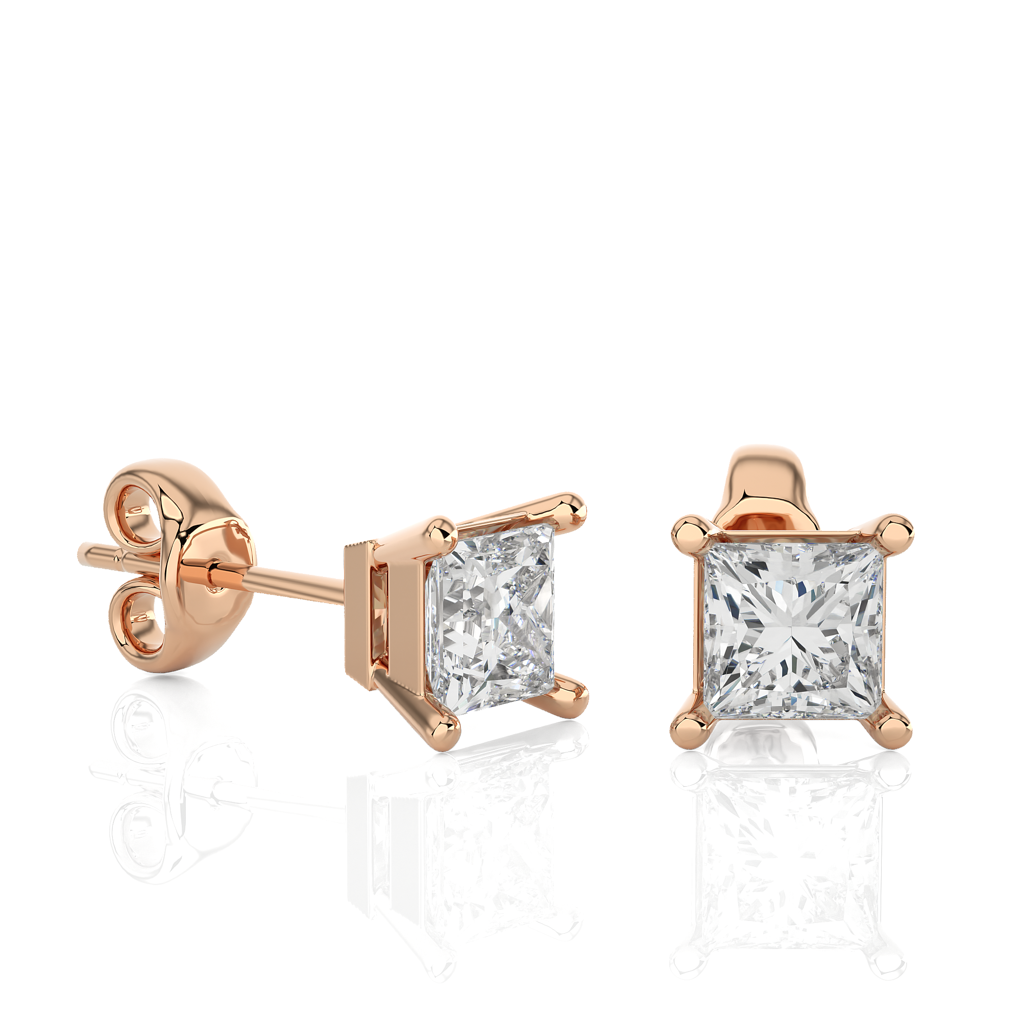 Buy 1Ct Natural Diamond Stud Earrings | Solitairekart