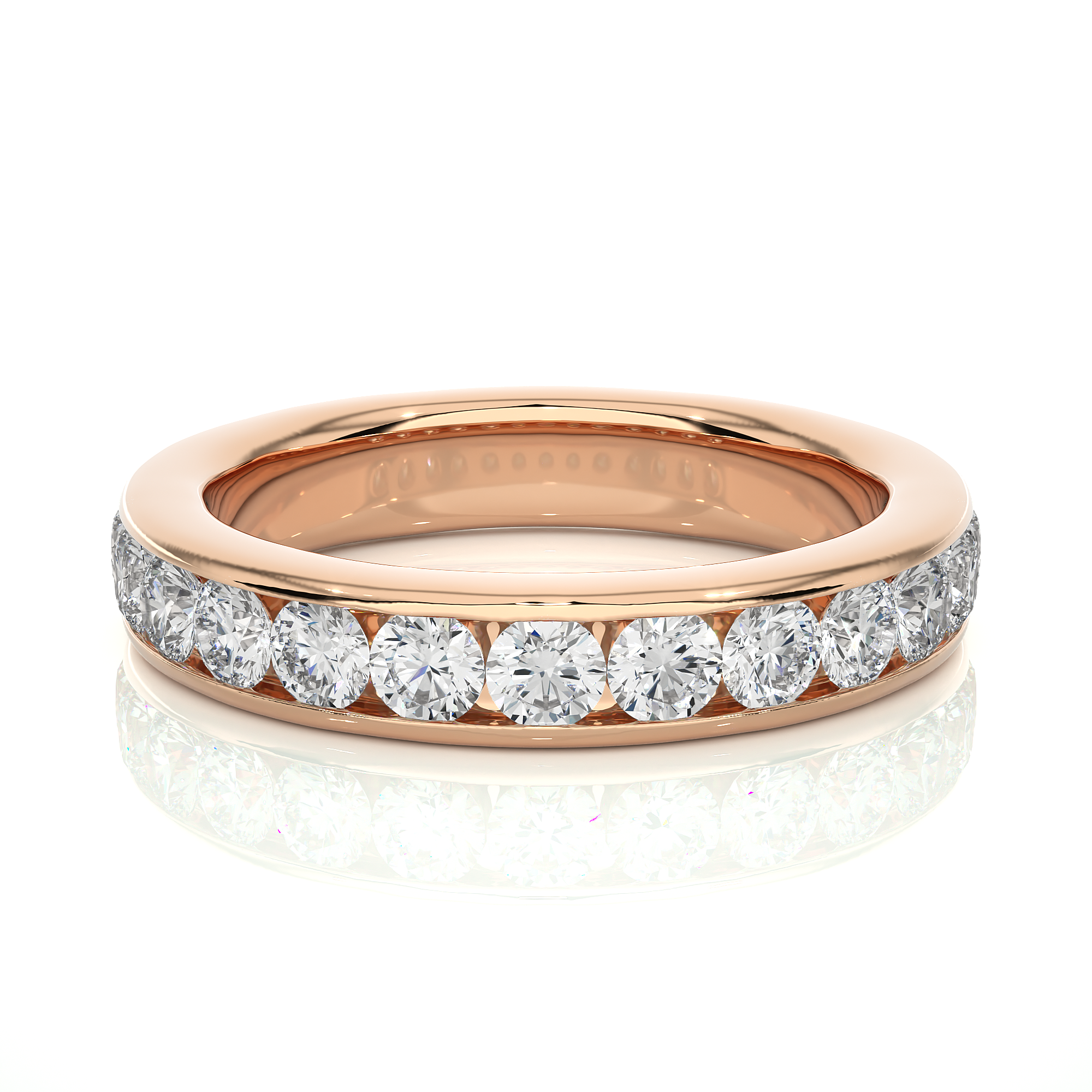 0.96 Carat HI Color VS1 Clarity Diamond Studded Natural Diamond Ring.