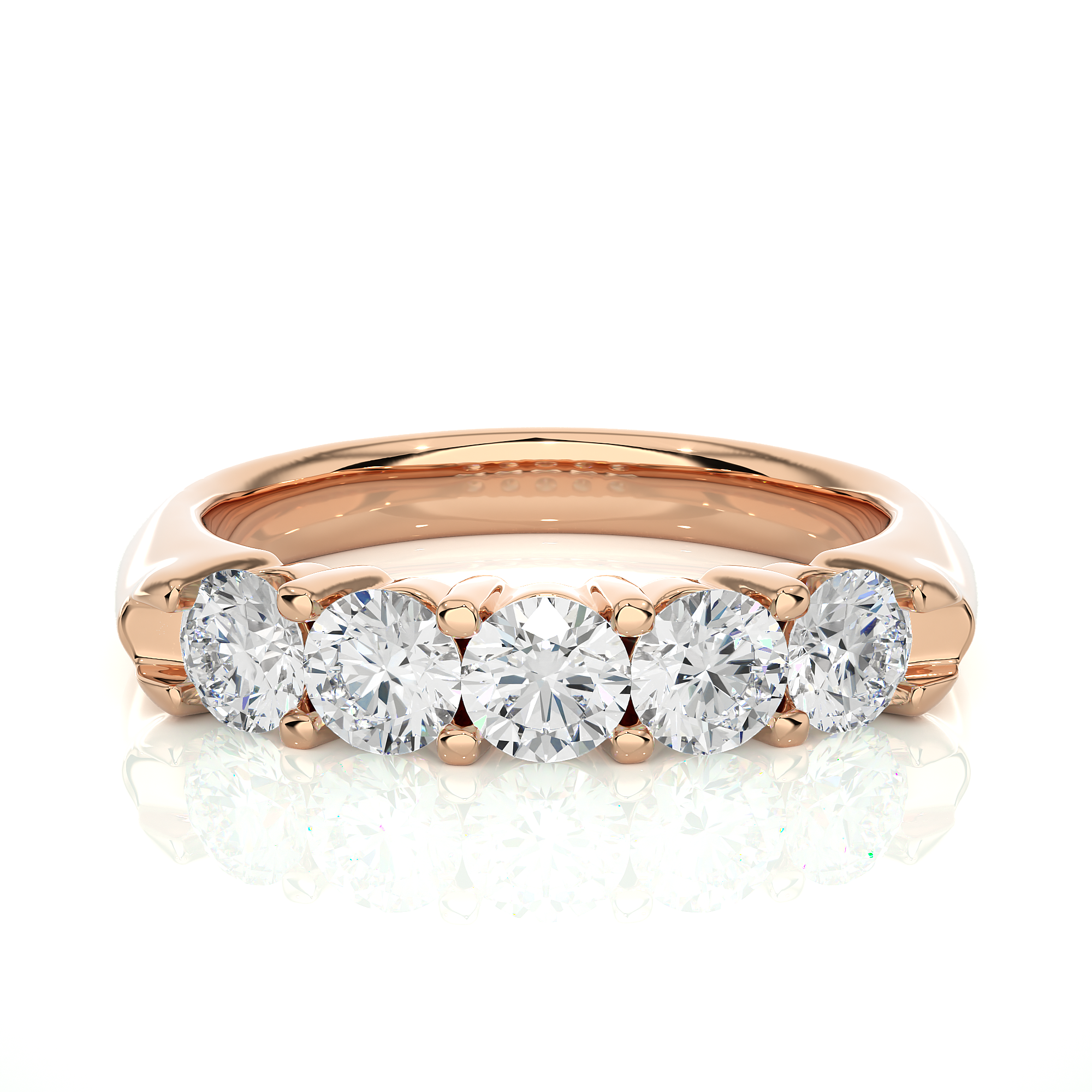 1.11 Carat G Color VS1 Clarity Diamond Studded Natural Diamond Ring.
