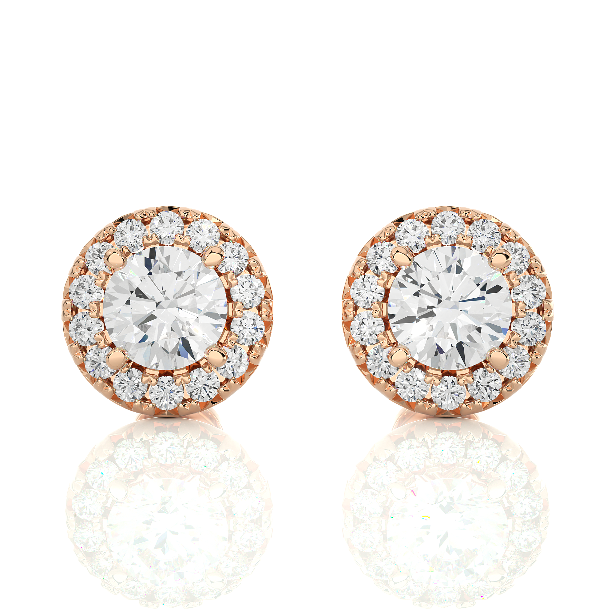 Buy 1.98Ct Natural Diamond Stud Earrings | Solitairekart