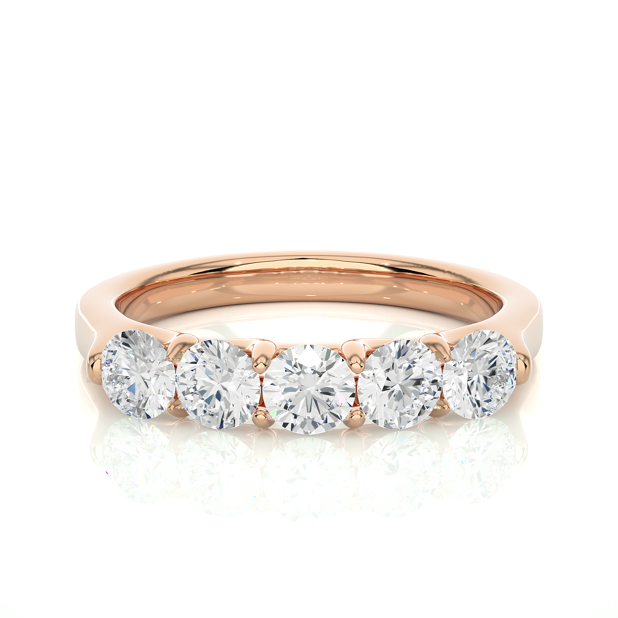 1.03 Carat H Color VS1 Clarity Diamond Studded Natural Diamond Ring.