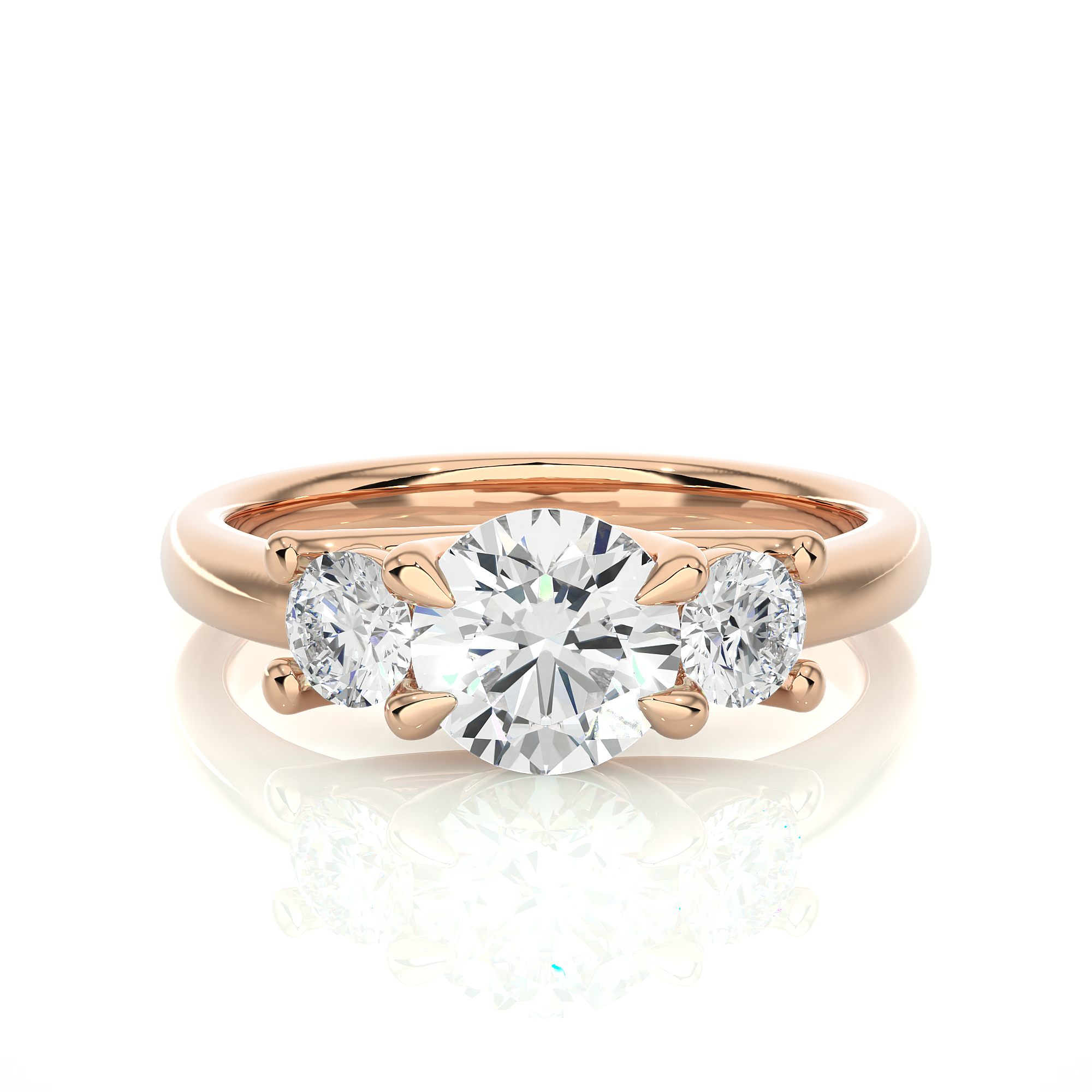 1.39 Carat H Color VS1 Clarity Diamond Studded Natural Diamond Ring.