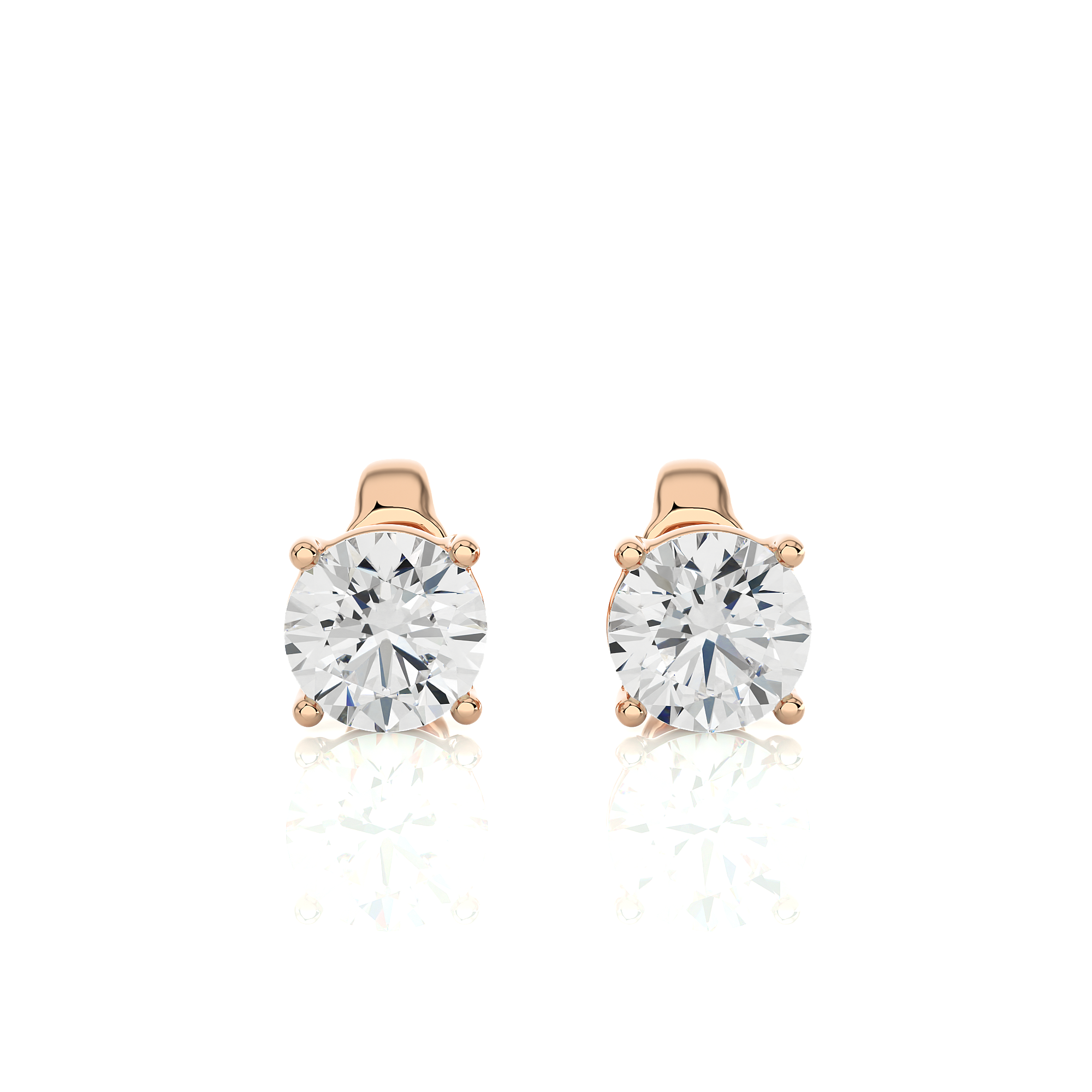 Buy 1.05Ct Natural Diamond Stud Earrings | Solitairekart