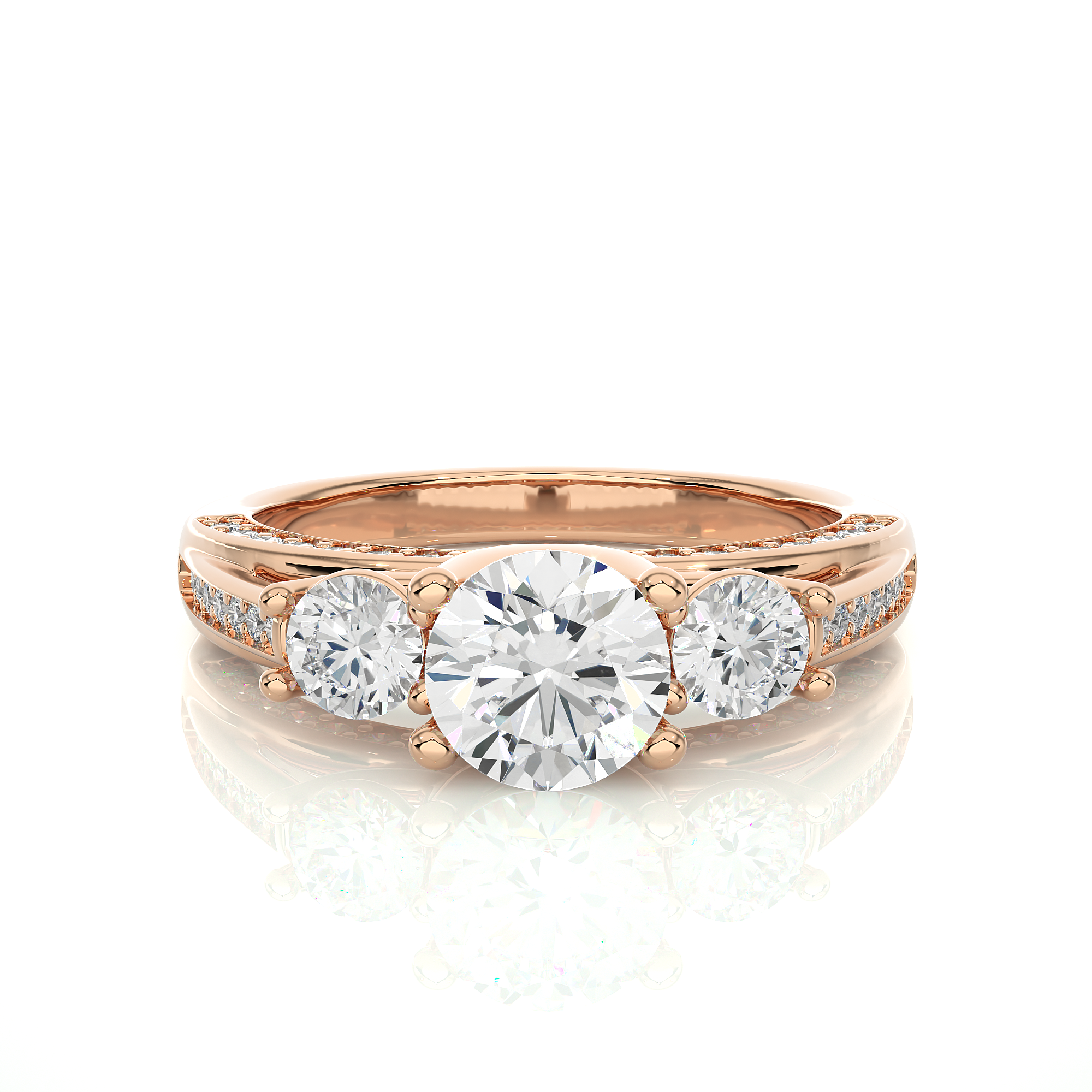 1.98 Carat G Color VS1 Clarity Diamond Studded Natural Diamond Ring.