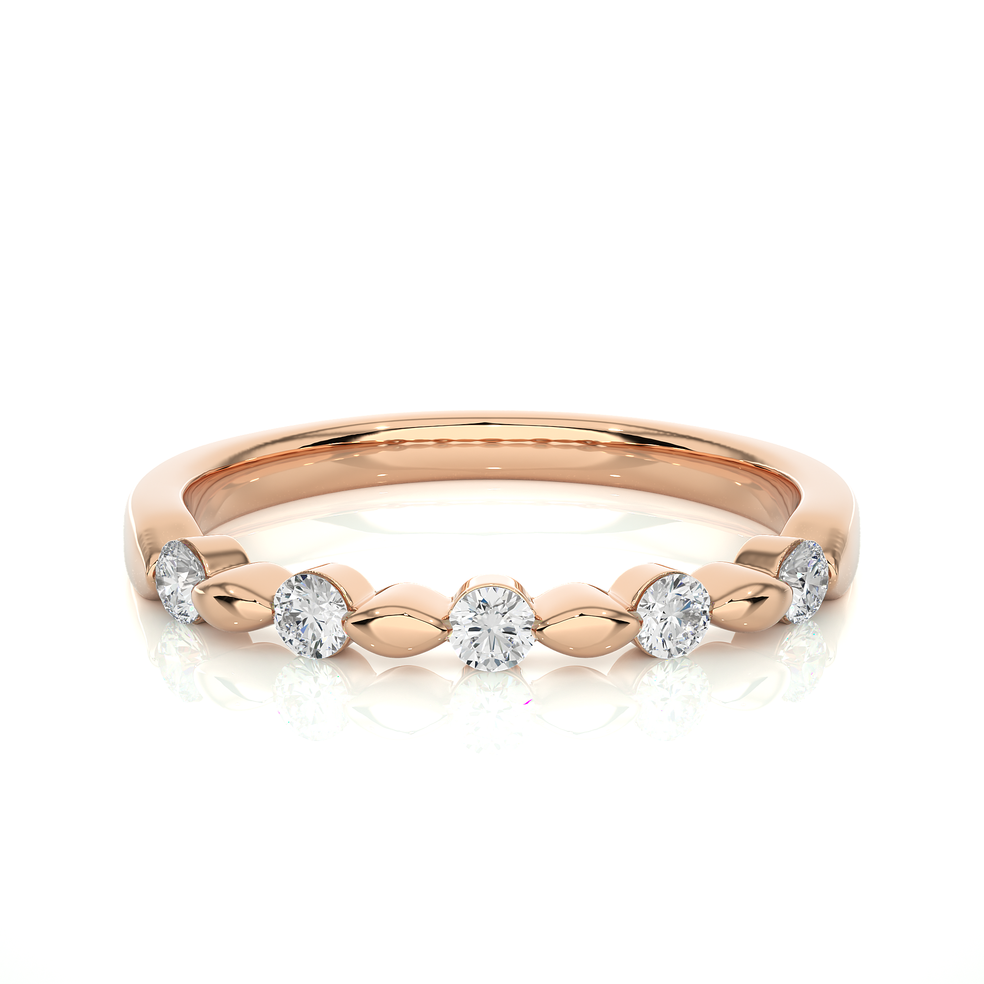 0.26 Carat H Color VS1 Clarity Diamond Studded Natural Diamond Ring.