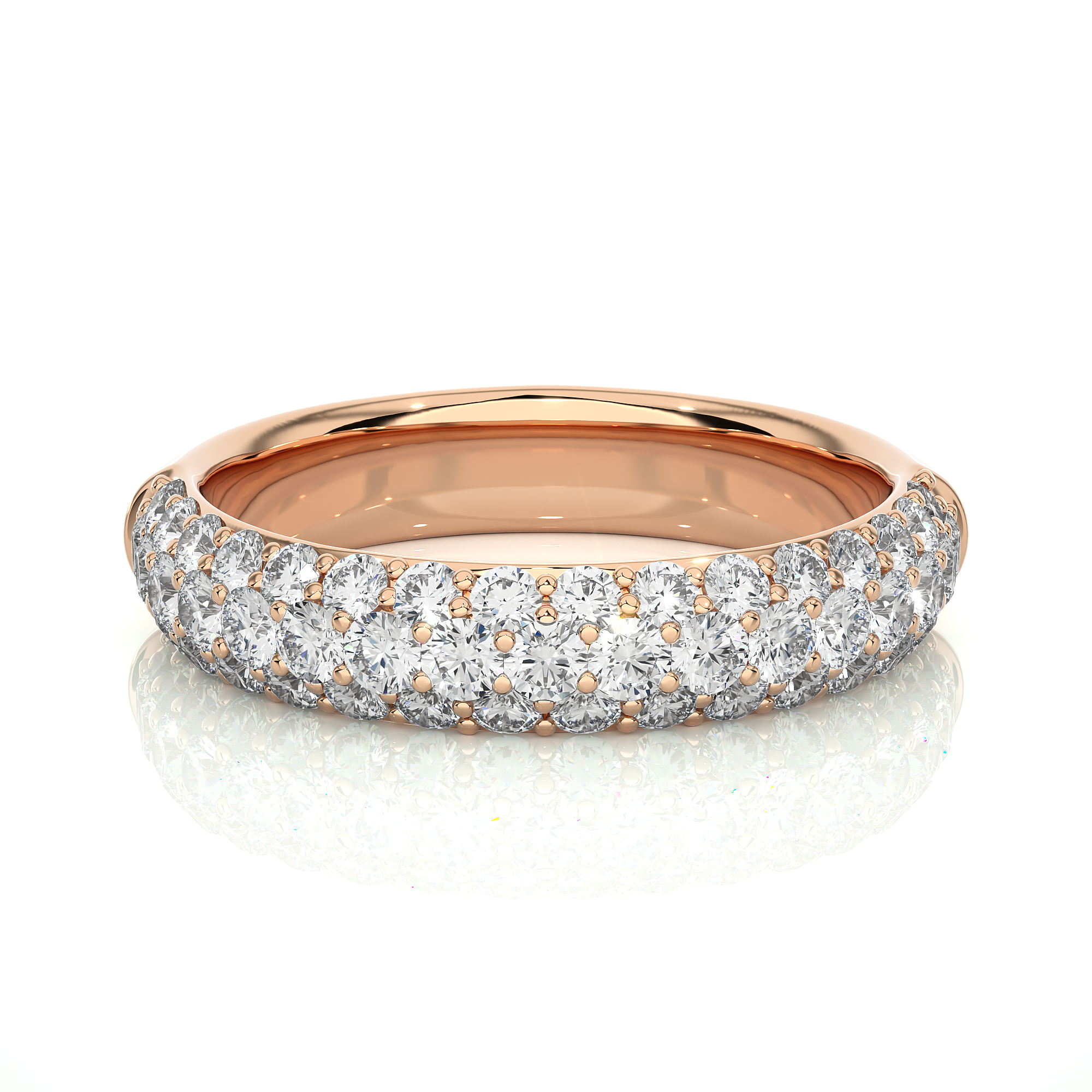 0.93 Carat HI Color VS1 Clarity Diamond Studded Natural Diamond Ring.