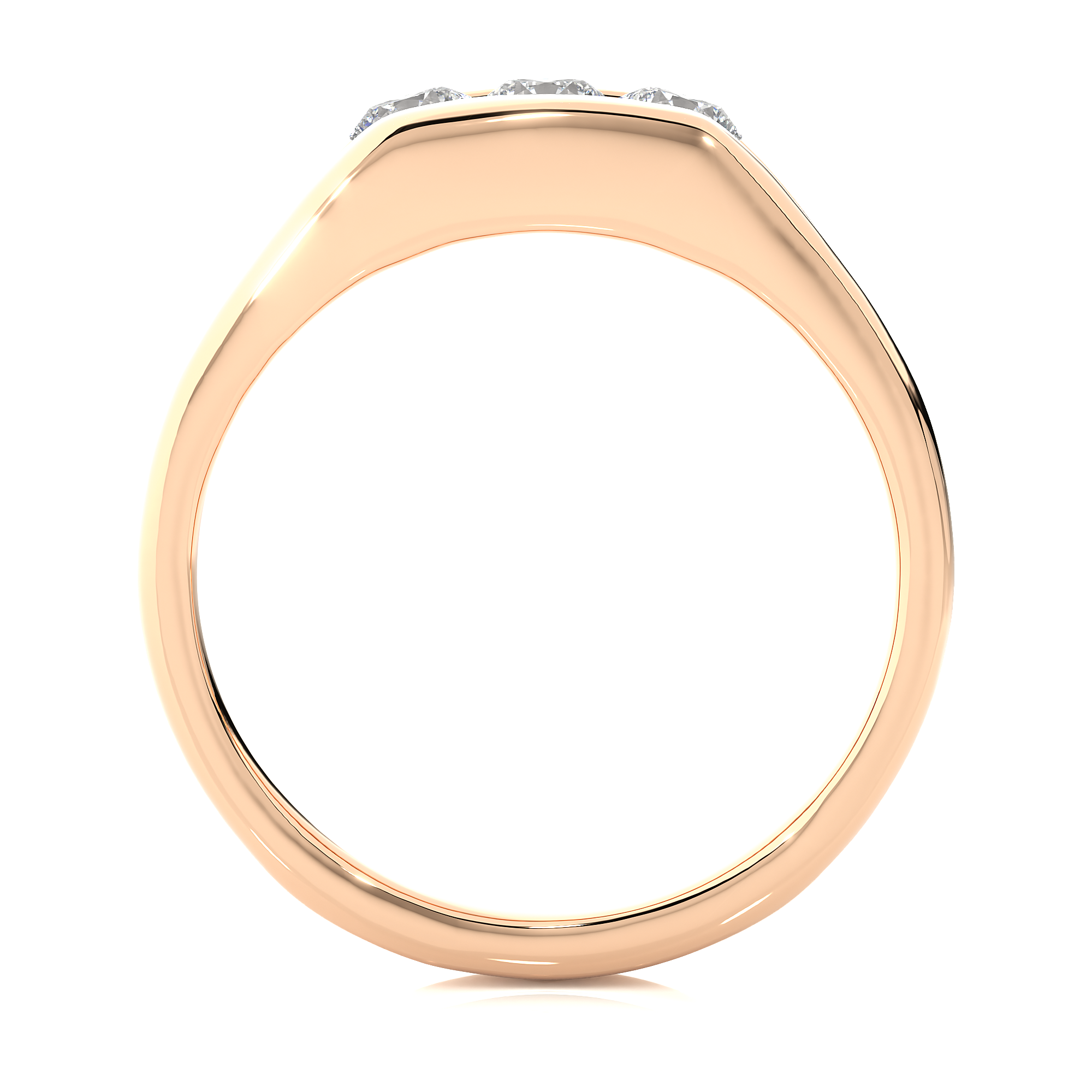 0.52 Carat H Color VS1 Clarity Diamond Studded Natural Diamond Ring.