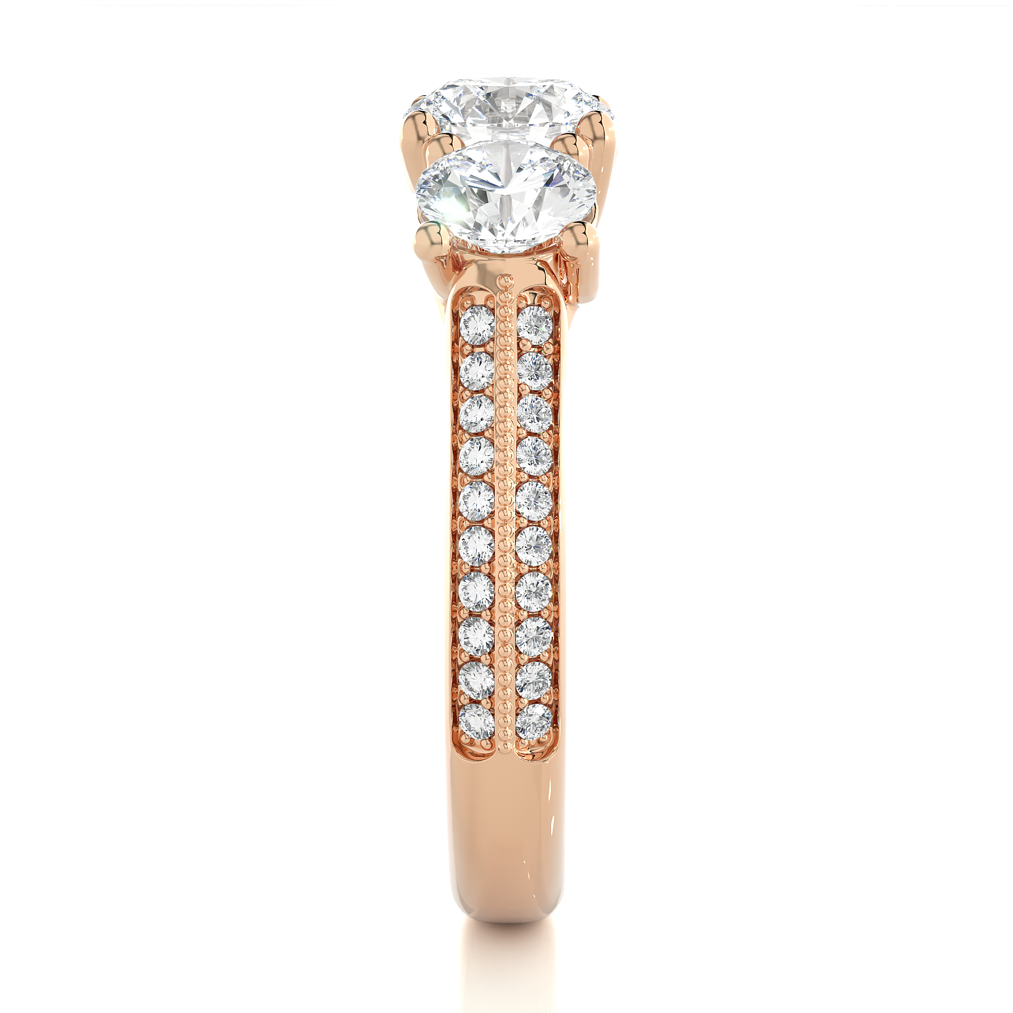 2.23 Carat I Color VS1 Clarity Diamond Studded Natural Diamond Ring.