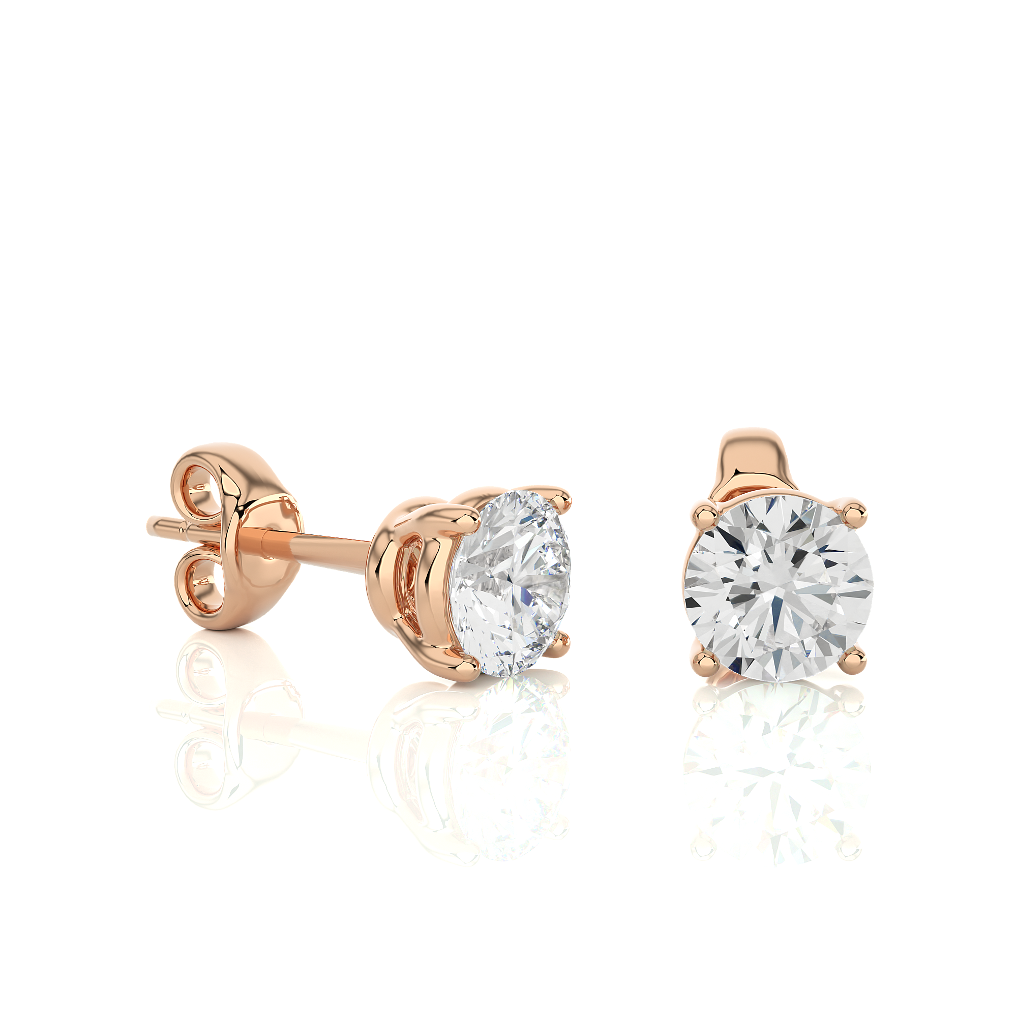 Buy 1.05Ct Natural Diamond Stud Earrings | Solitairekart