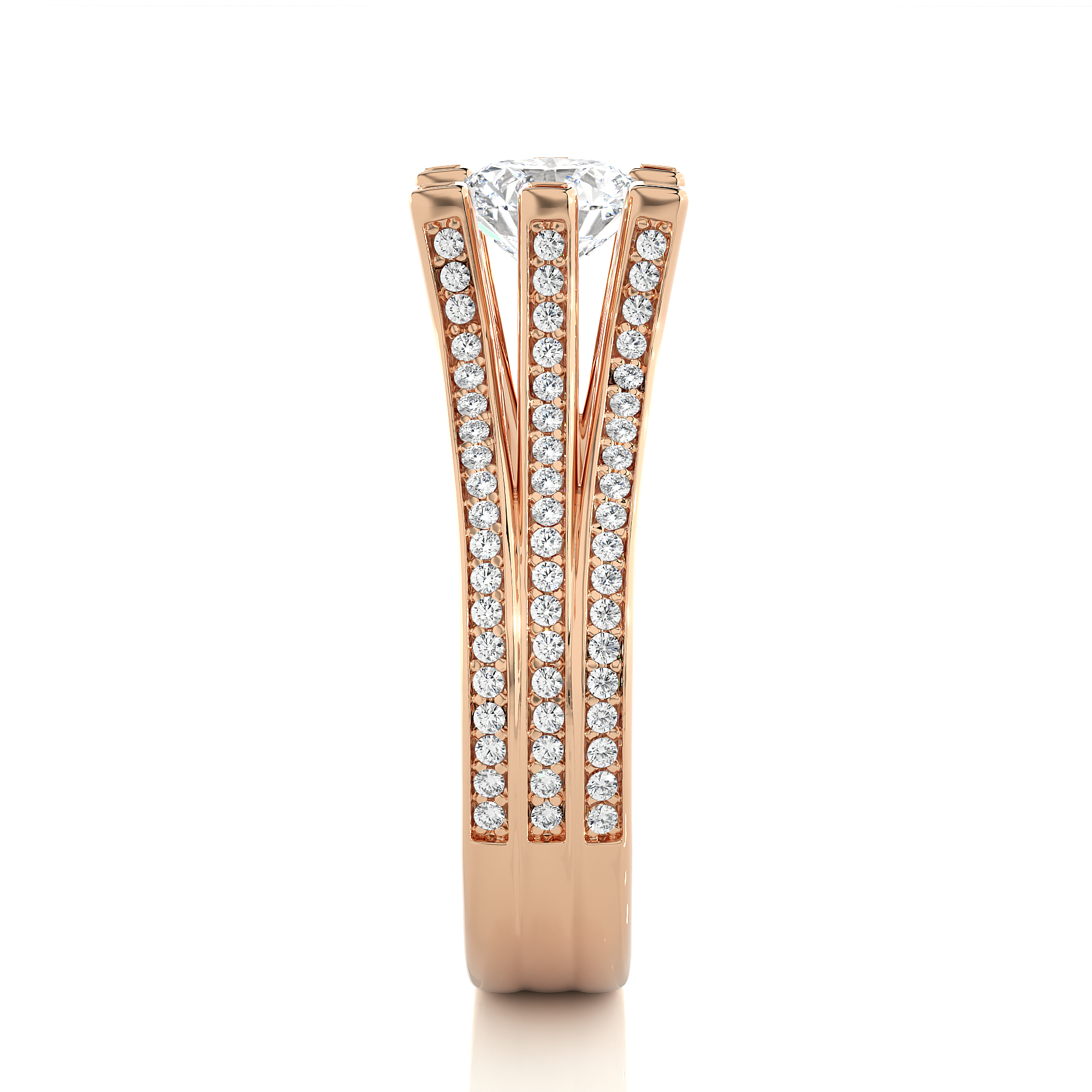 1.48 Carat G Color VS1 Clarity Diamond Studded Natural Diamond Ring.