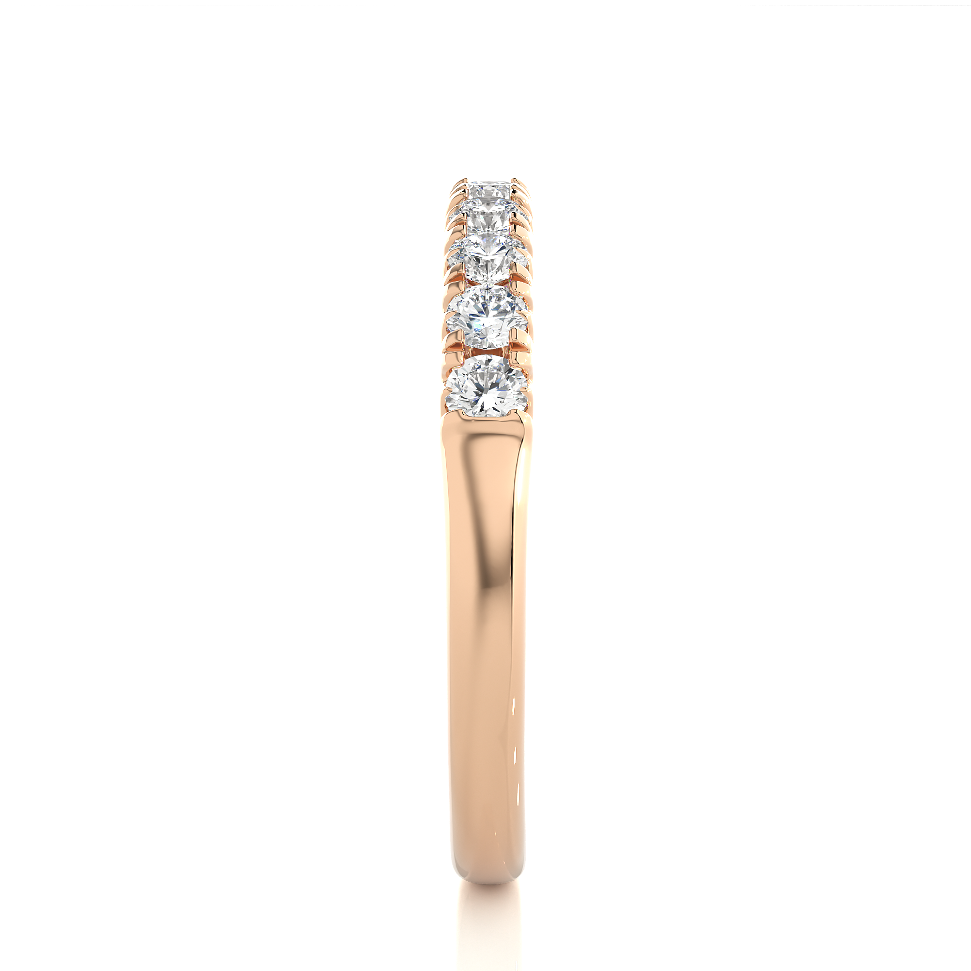 0.47 Carat HI Color VS1 Clarity Diamond Studded Natural Diamond Ring.