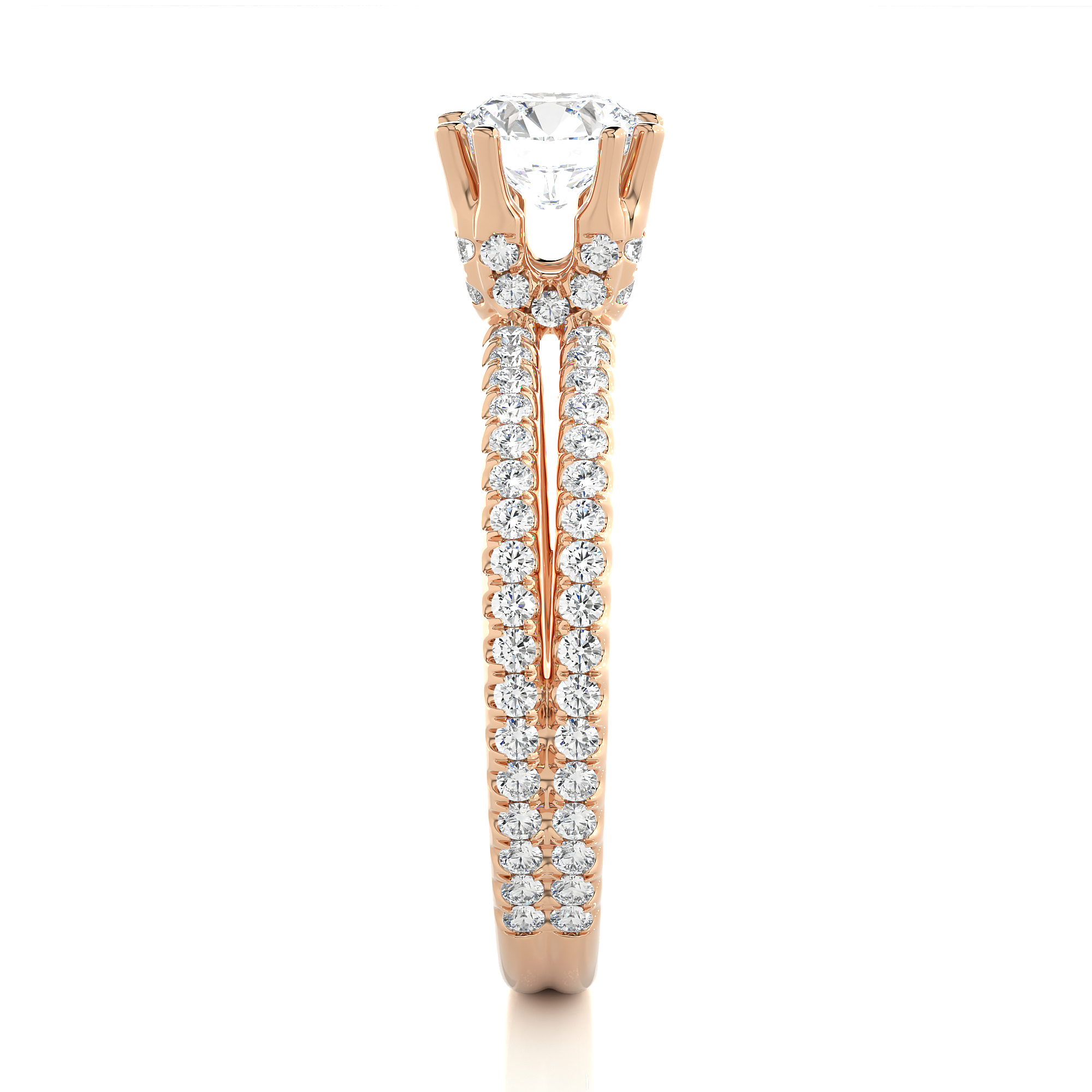 1.32 Carat H Color VS1 Clarity Diamond Studded Natural Diamond Ring.