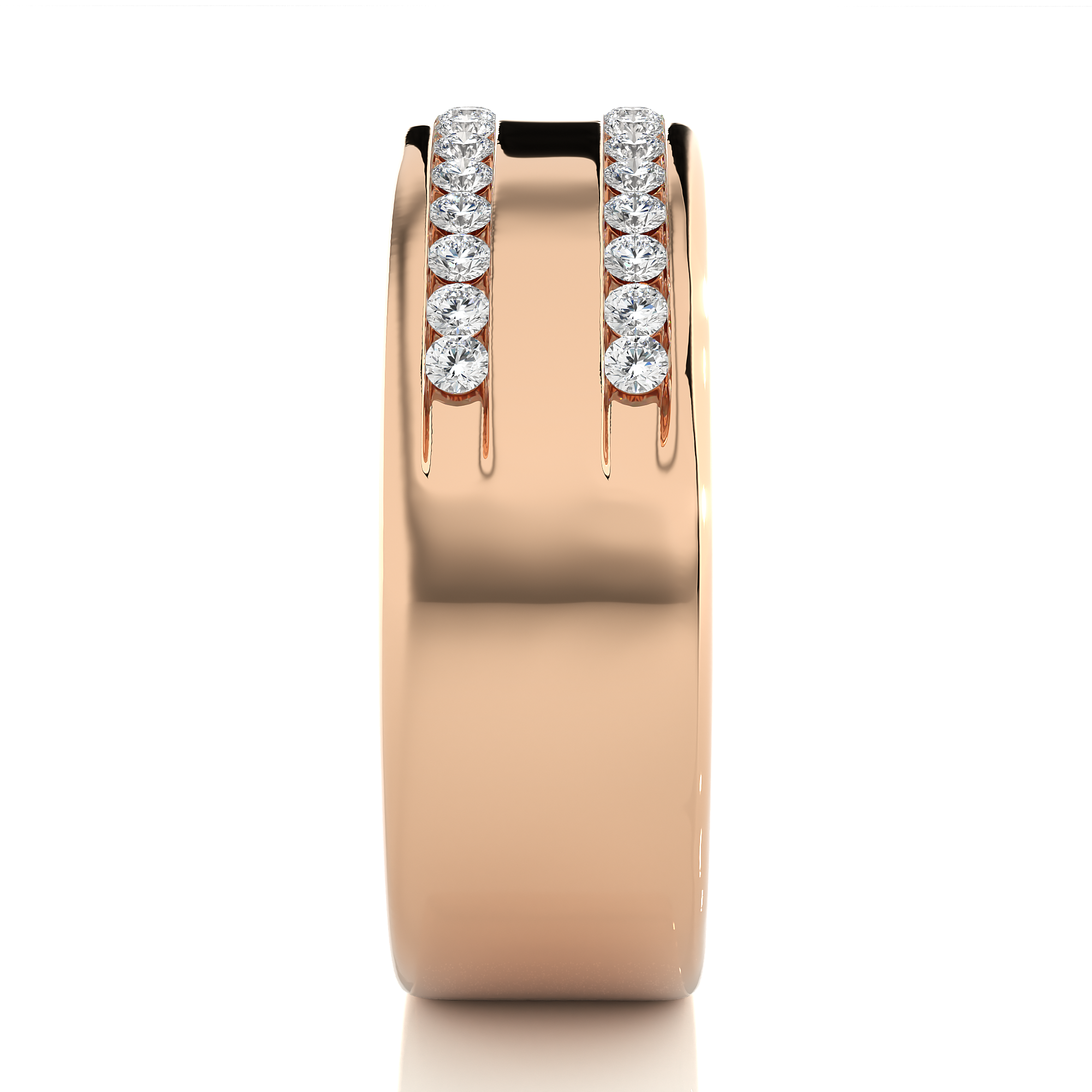 0.46 Carat H Color VS1 Clarity Diamond Studded Natural Diamond Ring.