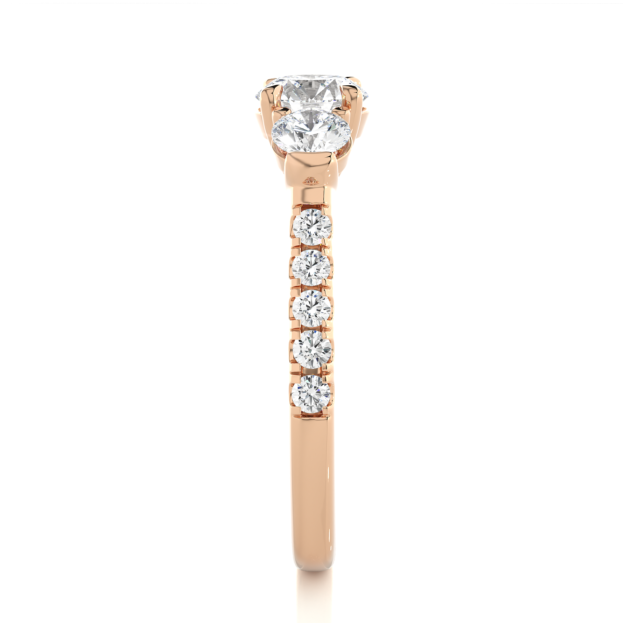 1.55 Carat H Color VS1 Clarity Diamond Studded Natural Diamond Ring.