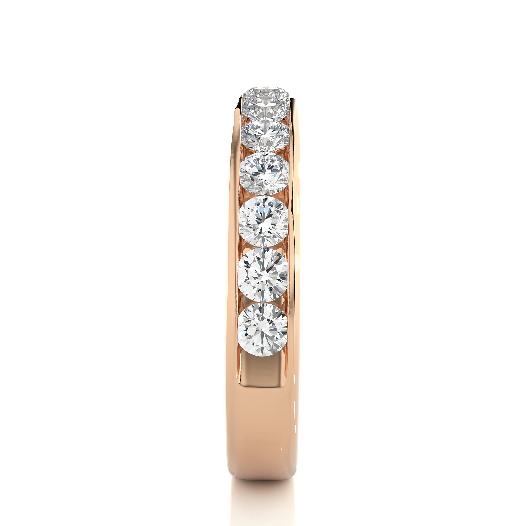 0.96 Carat HI Color VS1 Clarity Diamond Studded Natural Diamond Ring.