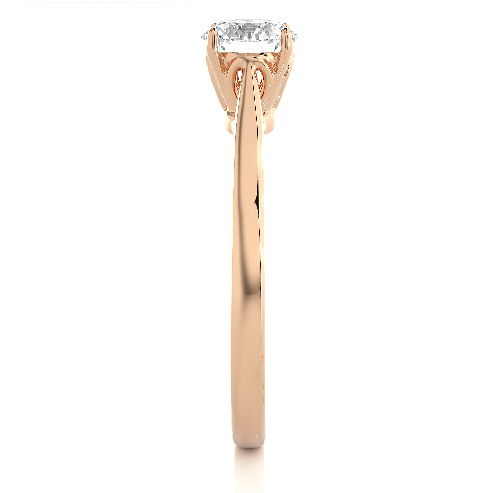 0.73 Carat H Color VS1 Clarity Diamond Studded Natural Diamond Ring.