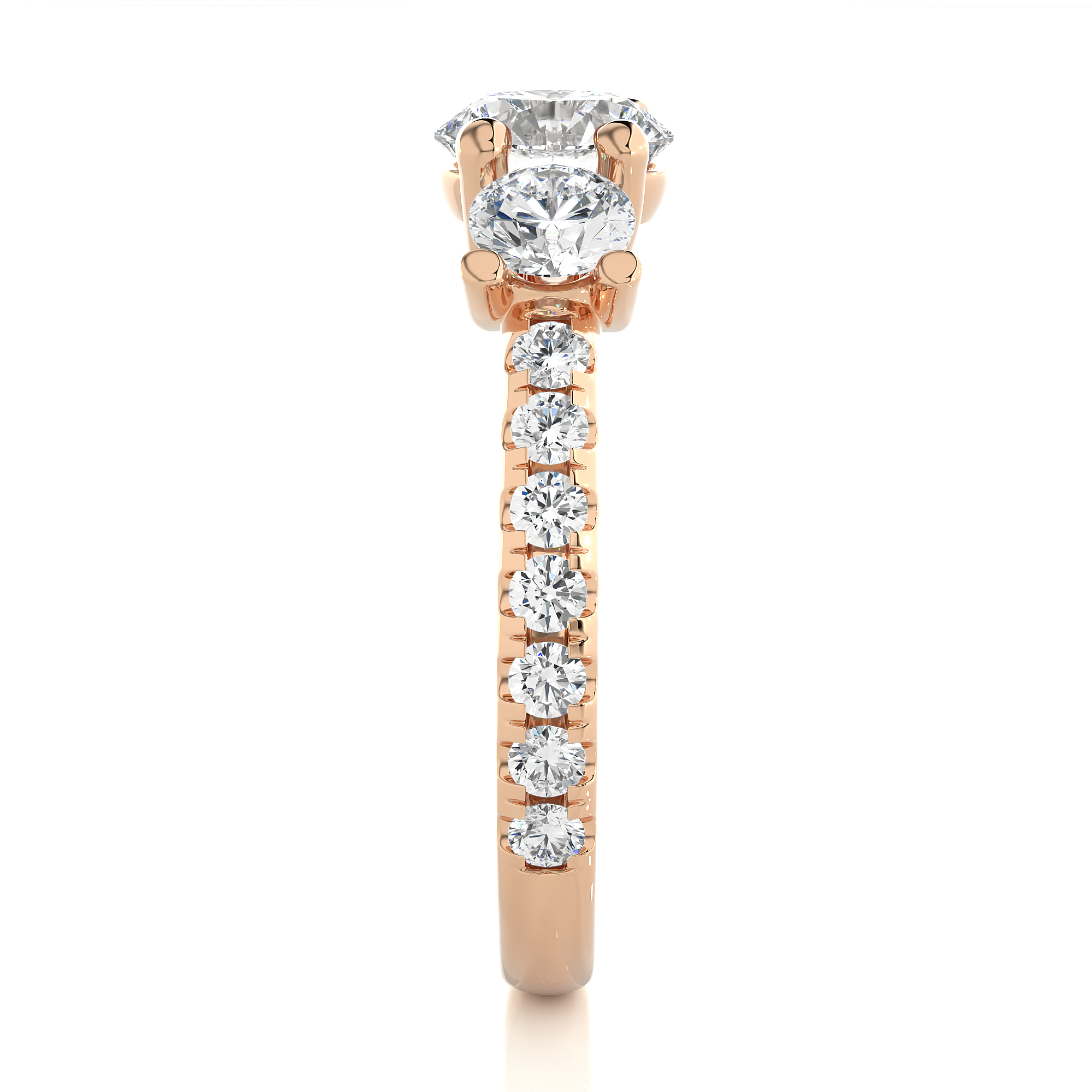 2.23 Carat I Color VS1 Clarity Diamond Studded Natural Diamond Ring.