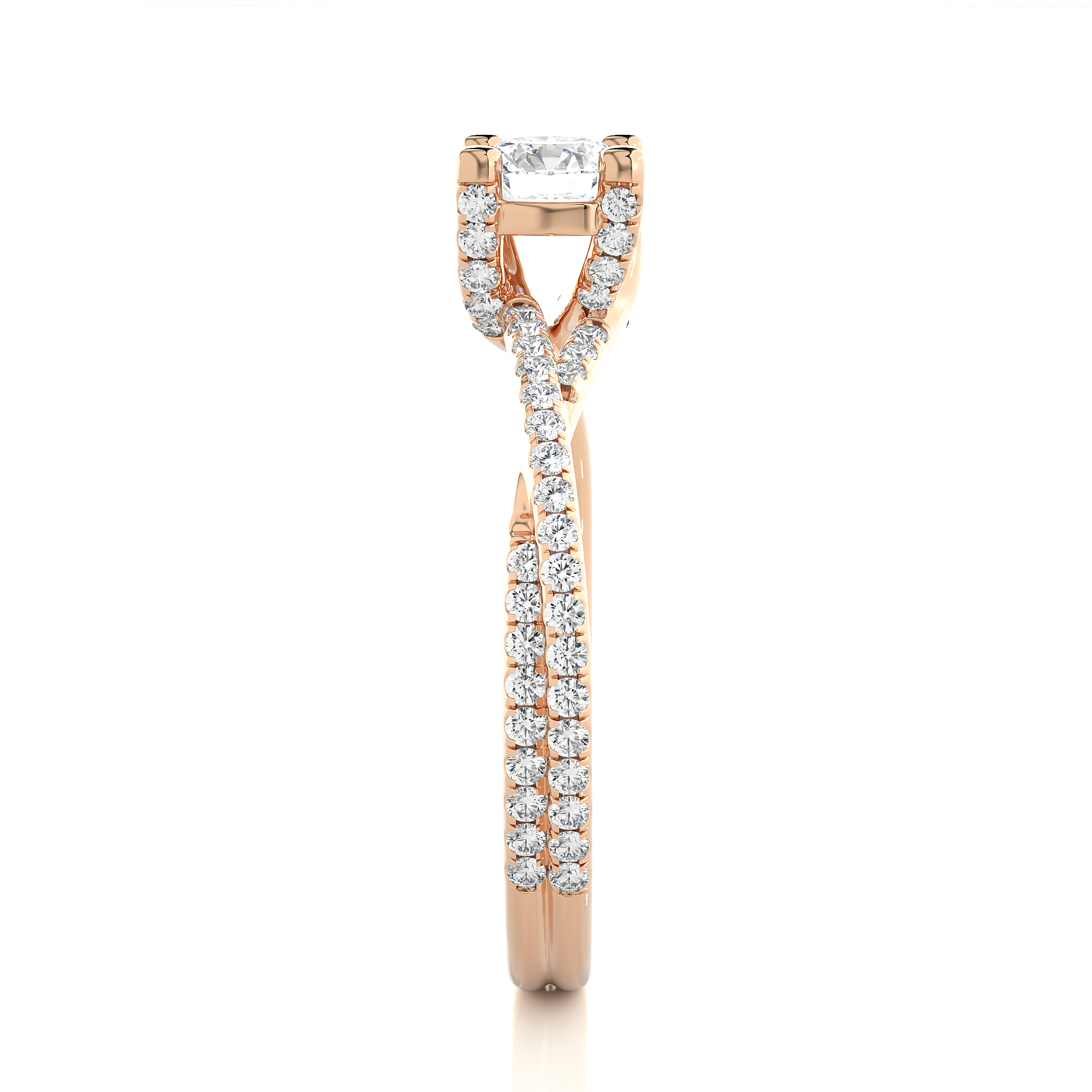 0.74 Carat G Color VS1 Clarity Diamond Studded Natural Diamond Ring.