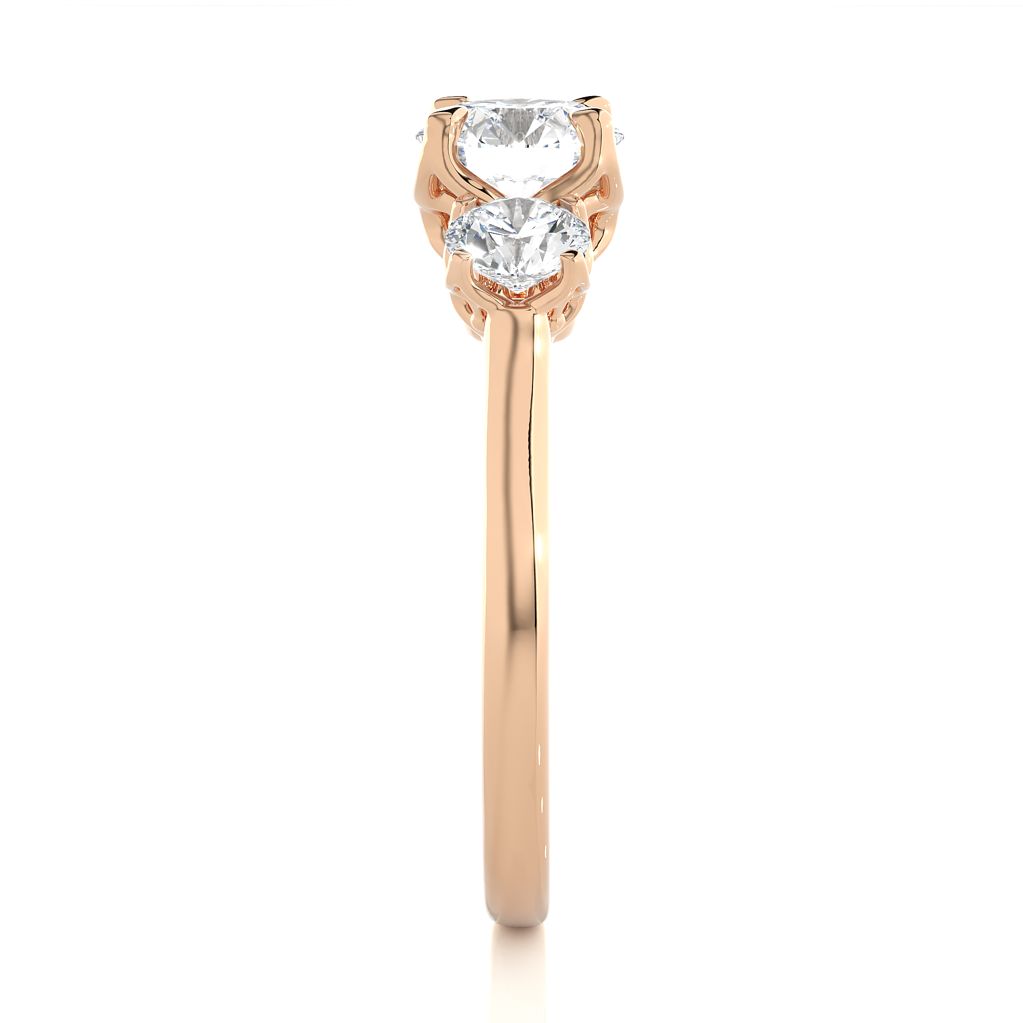 1.62 Carat G Color VS1 Clarity Diamond Studded Natural Diamond Ring.