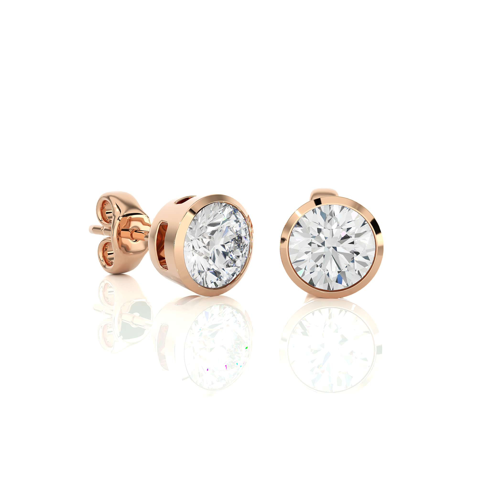 Buy 1.18Ct Natural Diamond Stud Earrings | Solitairekart