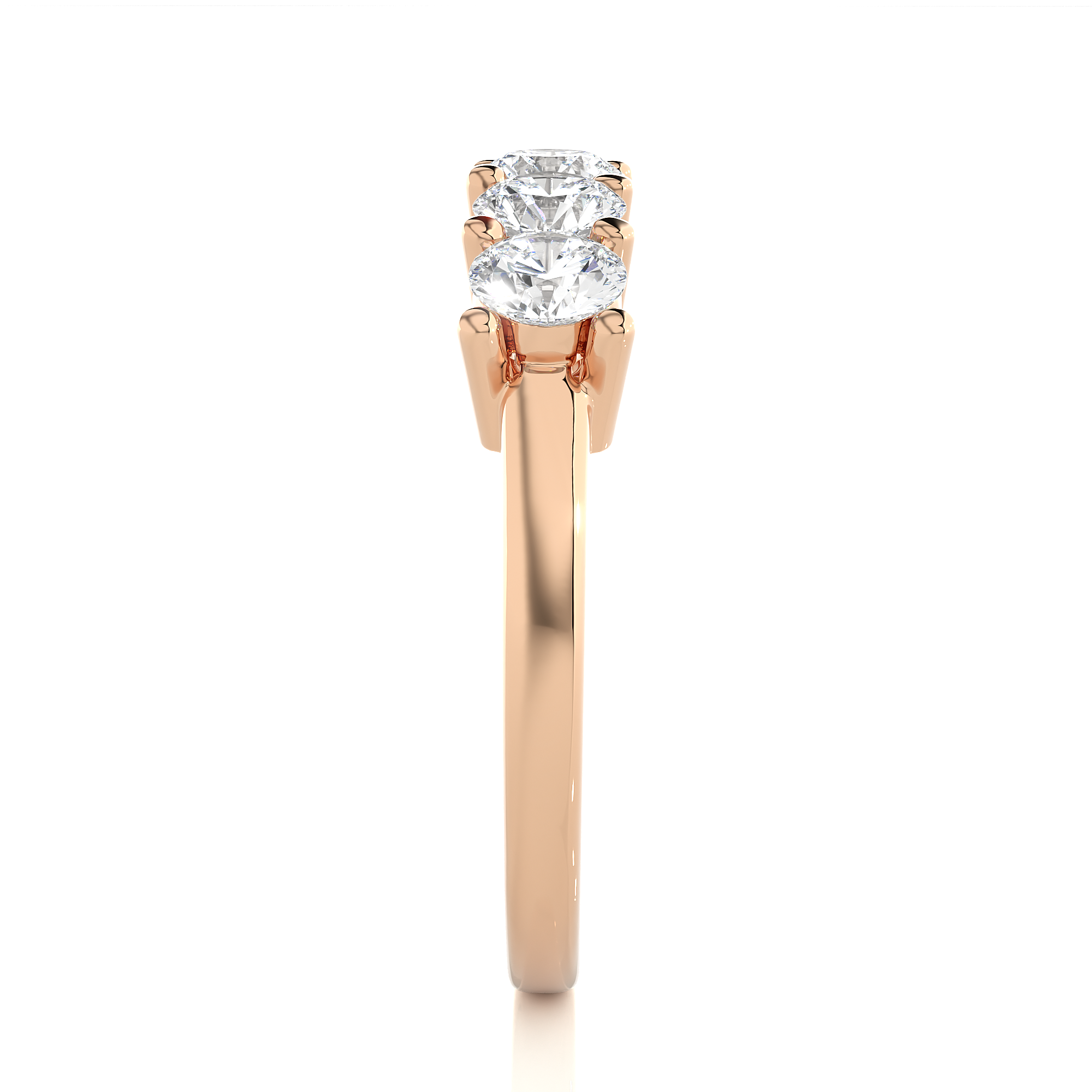 0.52 Carat HI Color VS1 Clarity Diamond Studded Natural Diamond Ring.