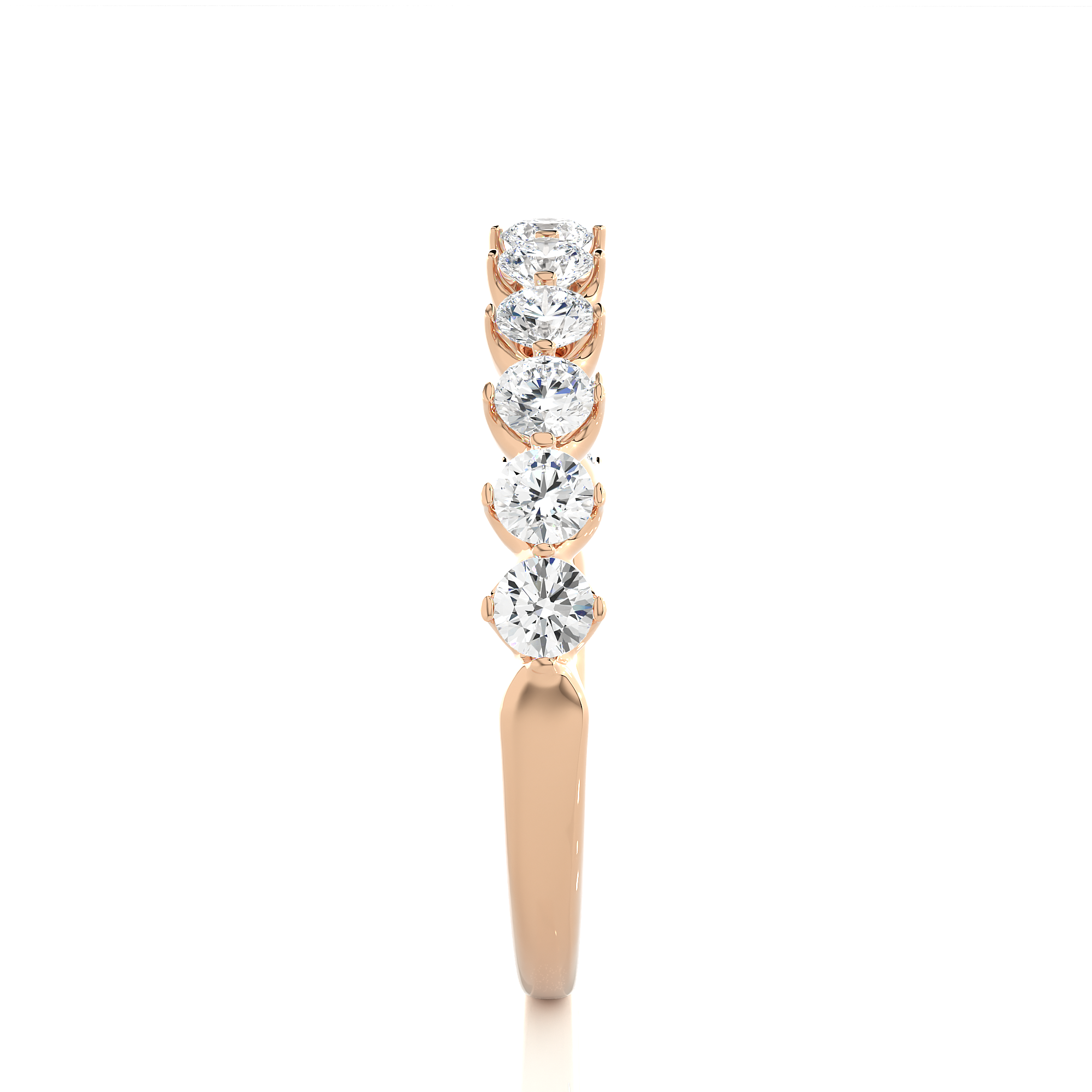 0.57 Carat HI Color VS1 Clarity Diamond Studded Natural Diamond Ring.