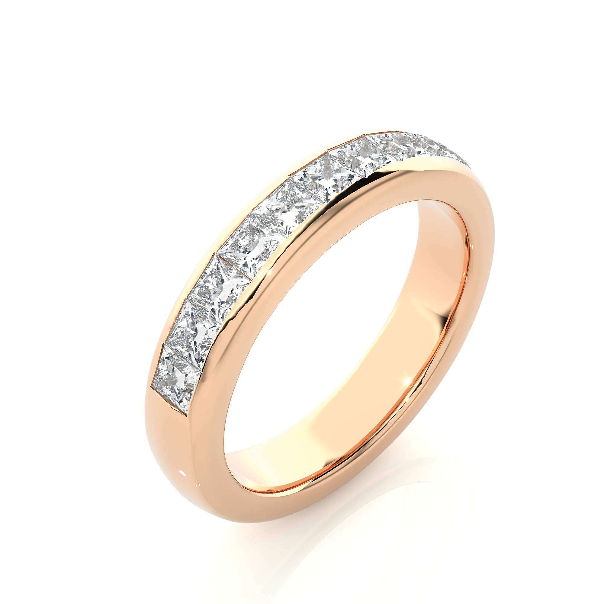 0.55 Carat G Color VS1 Clarity Diamond Studded Natural Diamond Ring.