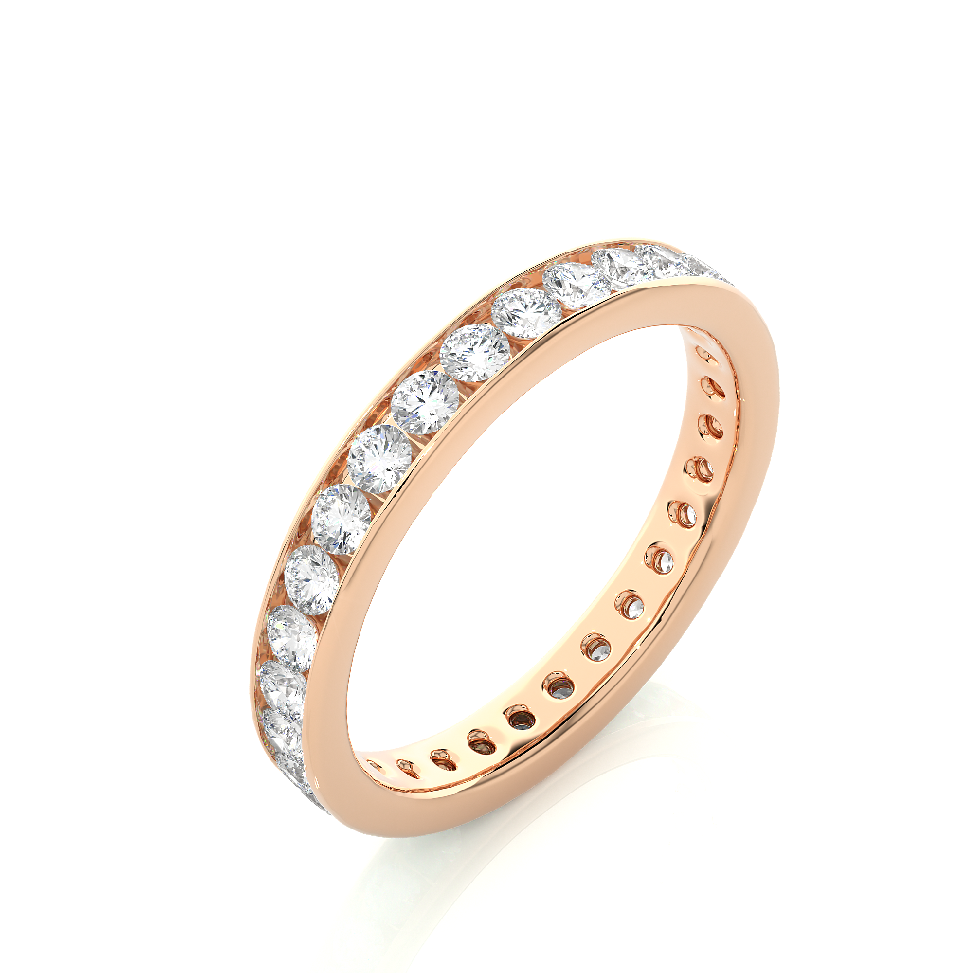 1.04 Carat H Color VS1 Clarity Diamond Studded Natural Diamond Ring.
