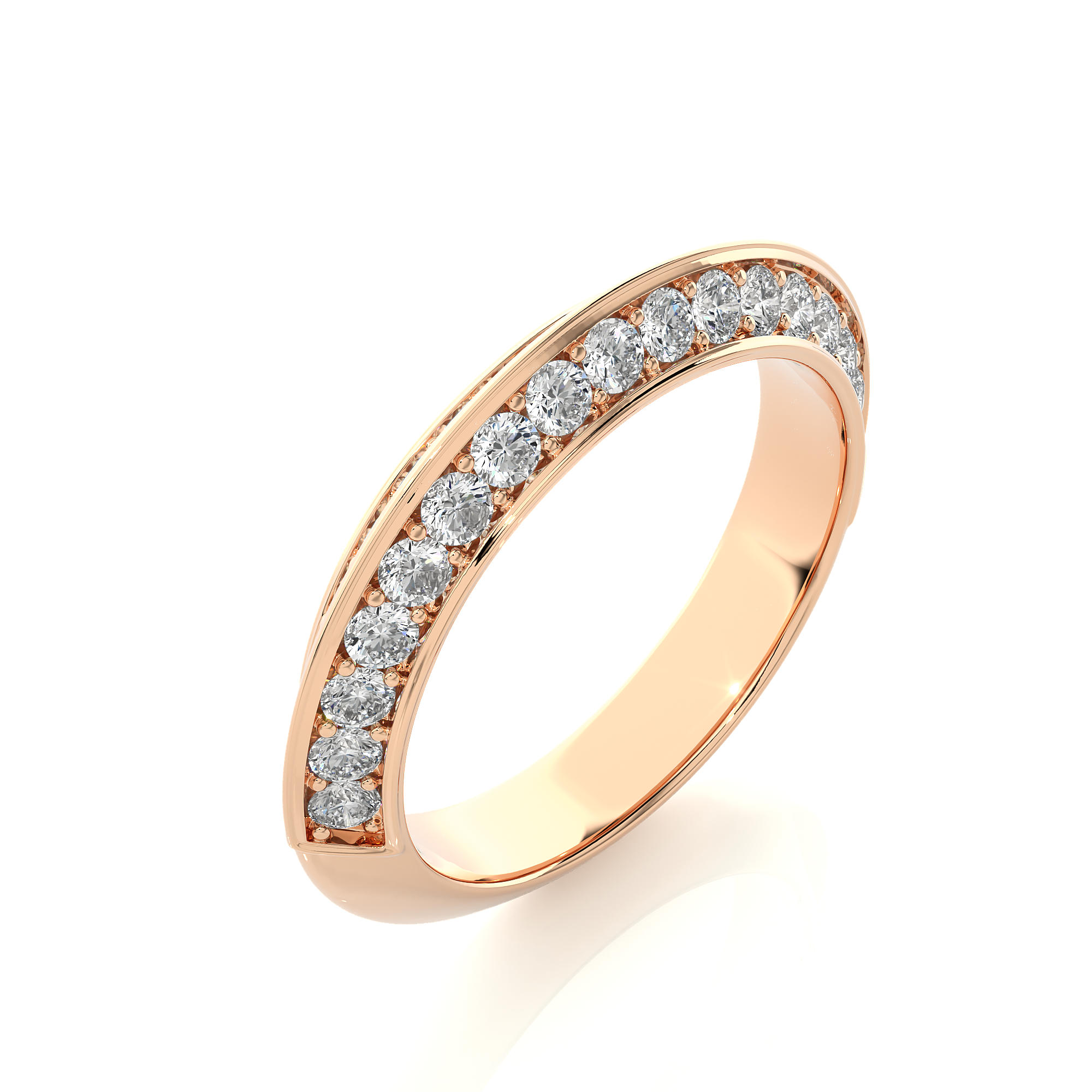 1.02 Carat H Color VS1 Clarity Diamond Studded Natural Diamond Ring.