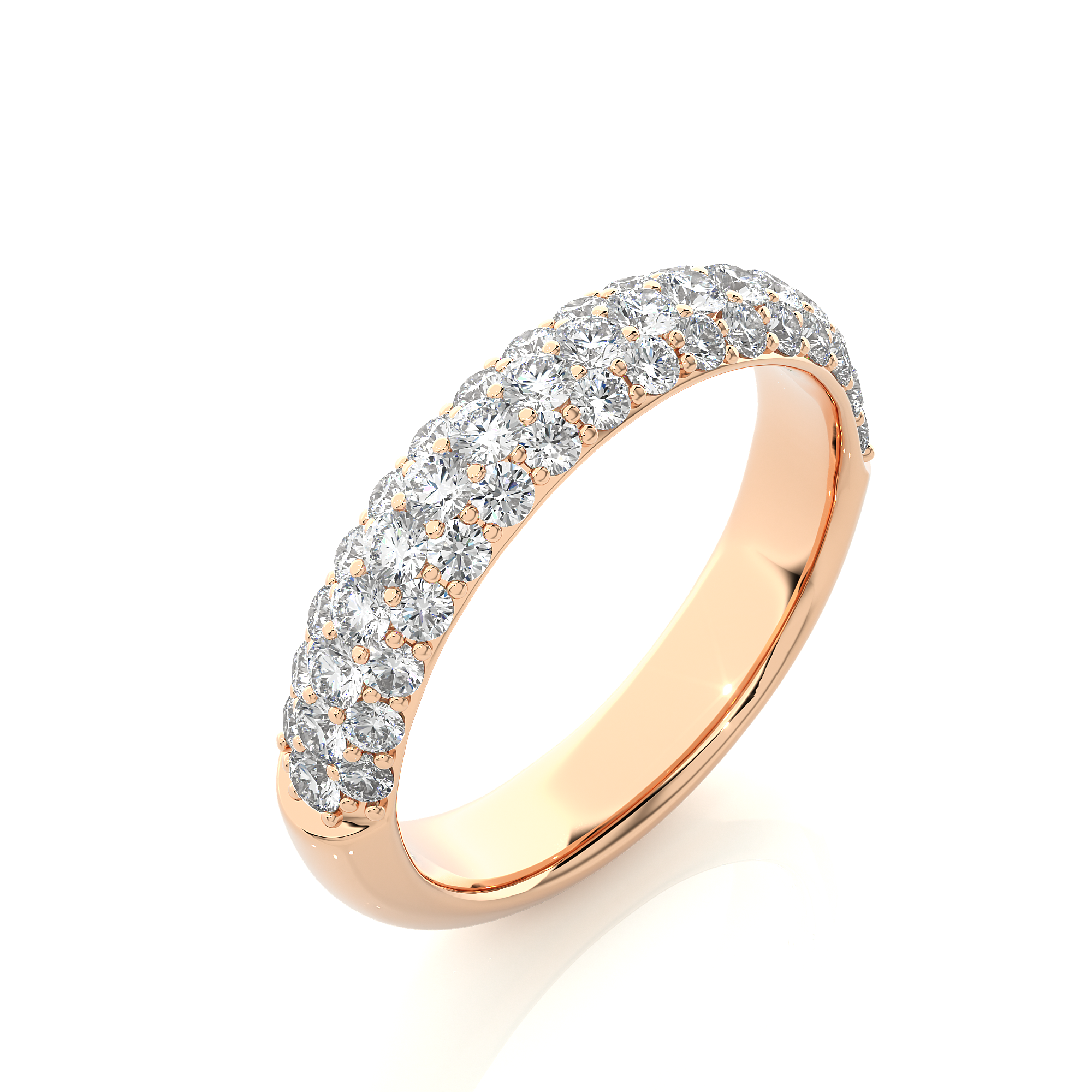 0.93 Carat HI Color VS1 Clarity Diamond Studded Natural Diamond Ring.
